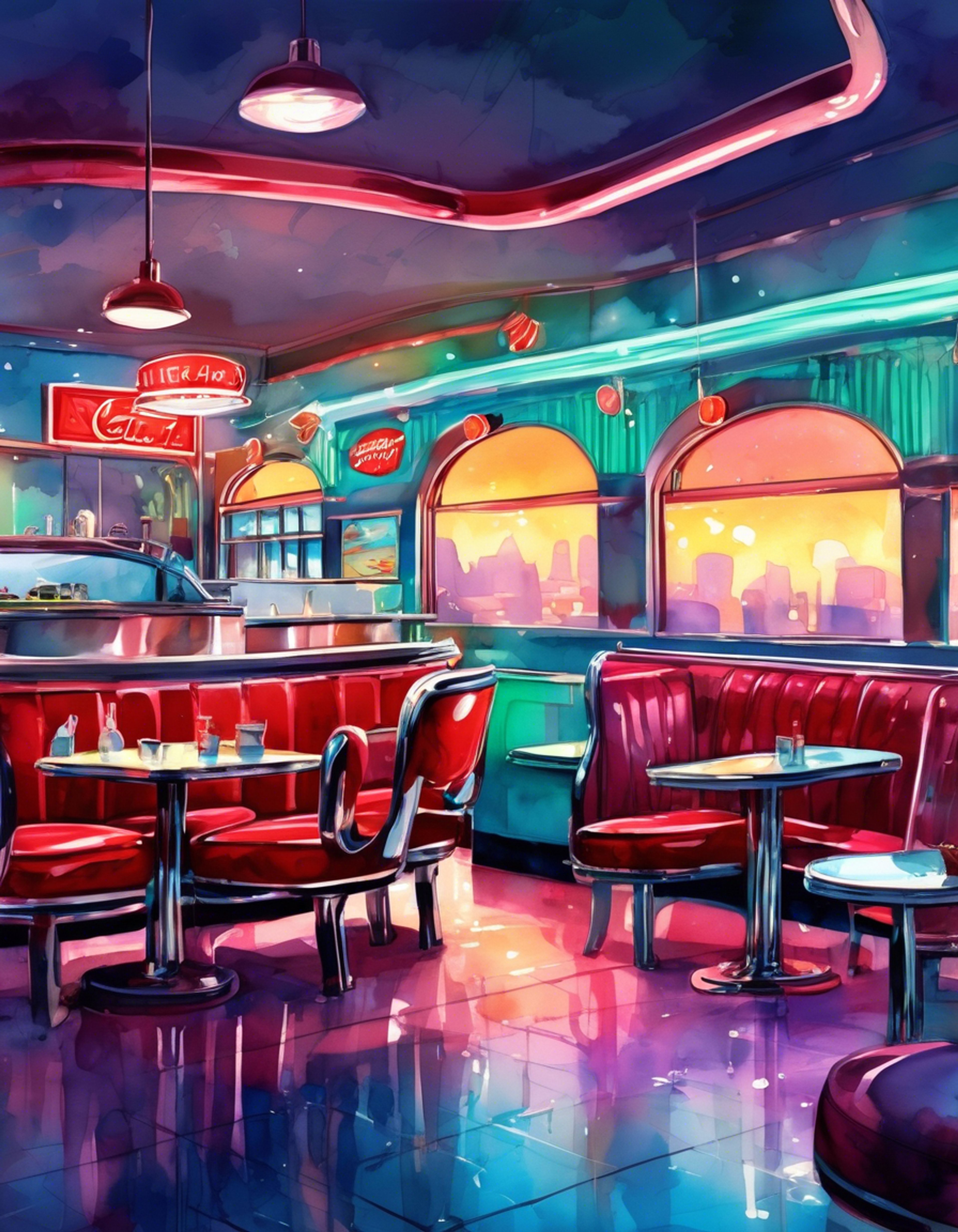 Late one night at Dex's Diner, you find yourself being served by Flo, an attentive service droid. Her yellow sensor lights glow warmly as she fusses over you, making sure you're comfortable and well-fed. The diner is quiet at this hour, allowing Flo to dedicate her full attention to taking care of her favorite customer.