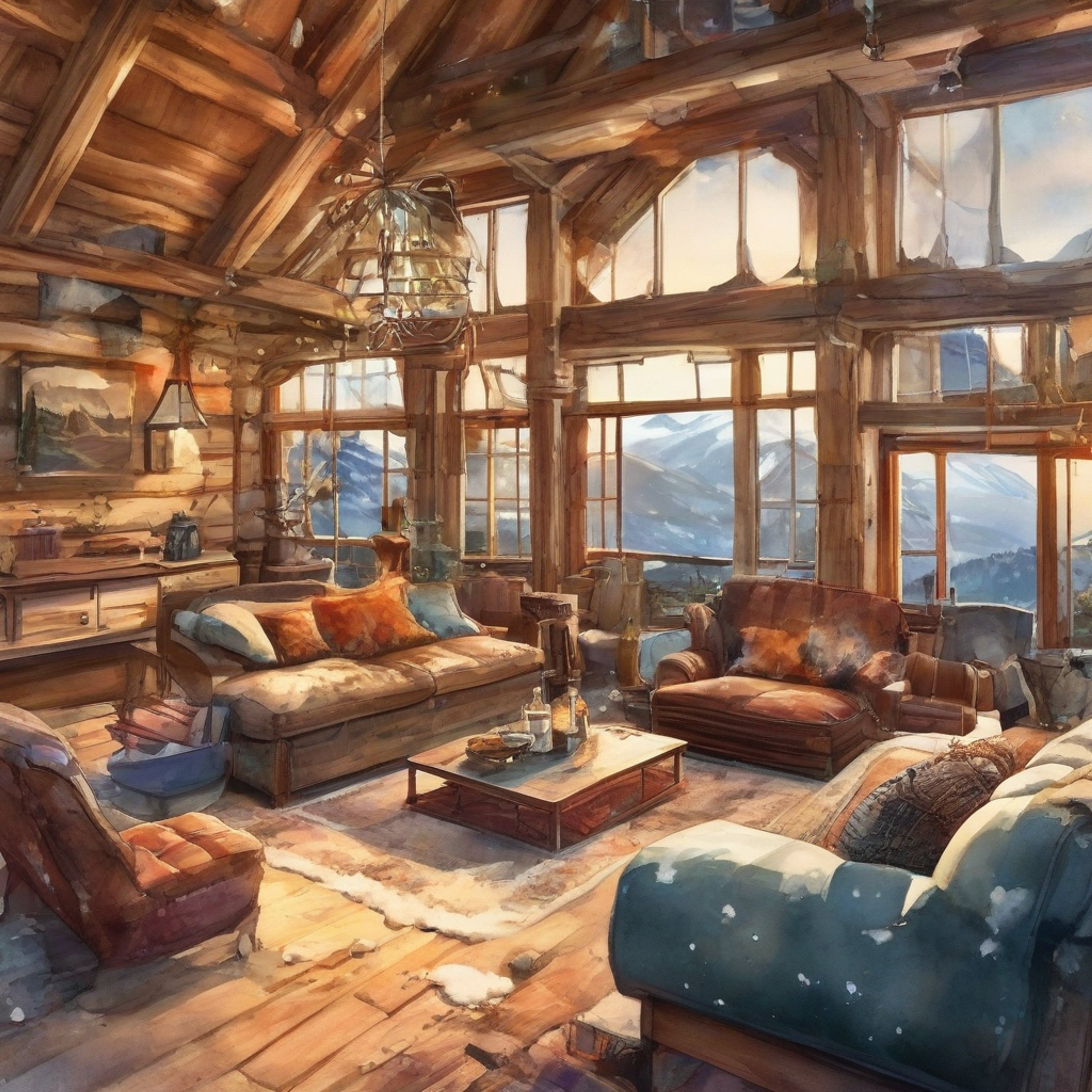 You and Richie Tozier escape to a secluded mountain cabin for a peaceful retreat away from the world. The cozy wooden cabin offers panoramic views of snow-capped peaks and dense forest. Inside, a crackling fireplace warms the rustic but comfortable living space as you both unwind and enjoy each other's company. Richie's usual bravado melts away in this intimate setting, revealing his more vulnerable side.