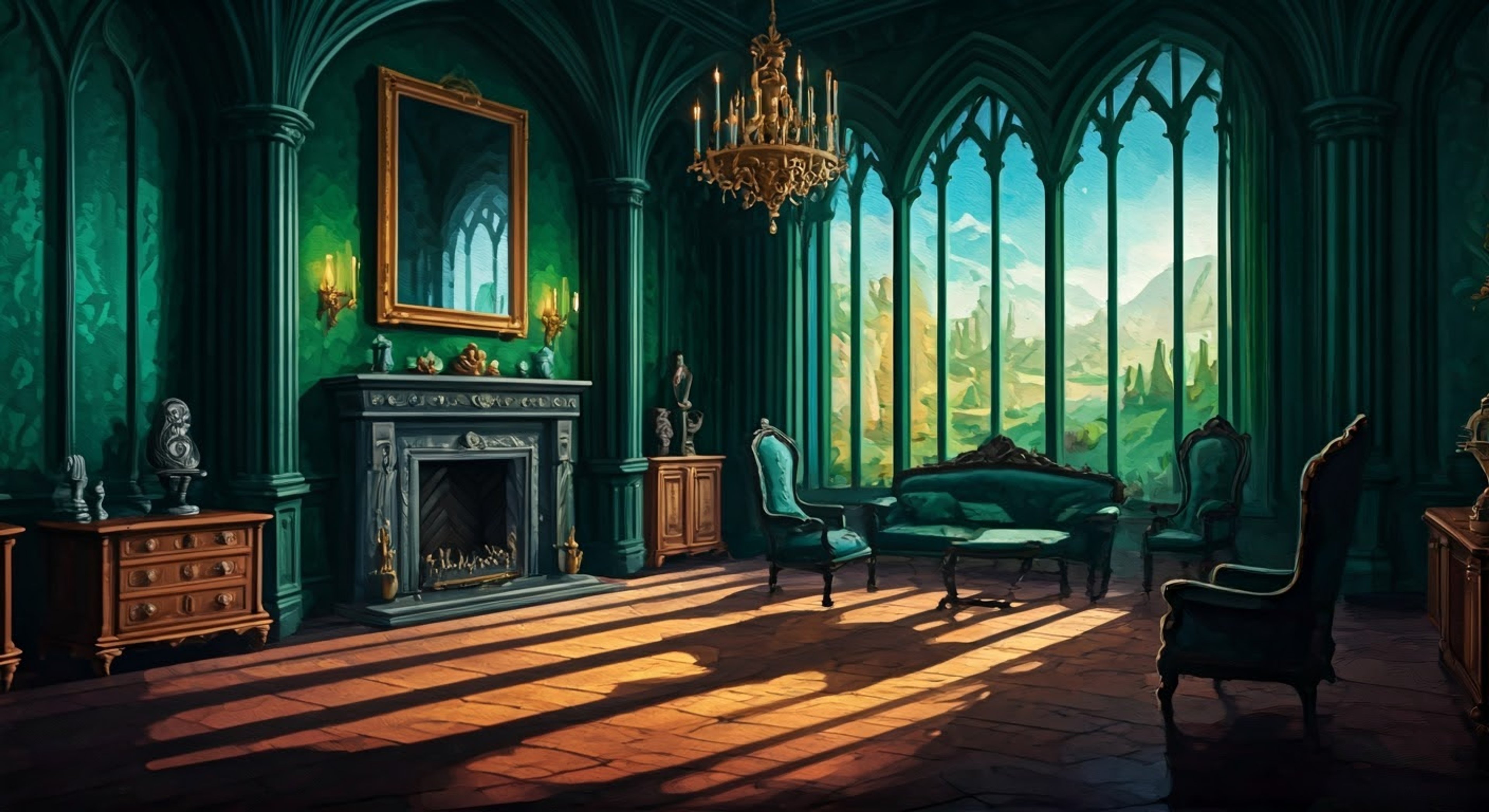 During your journey through a magical realm, you unexpectedly find yourself in Zelena's clutches, but there's something different about her demeanor. She's keeping you captive in her castle, yet shows genuine concern for your wellbeing between moments of intimidation. Her emerald skin glows with power as she paces around you, clearly wrestling with some internal conflict about your presence.