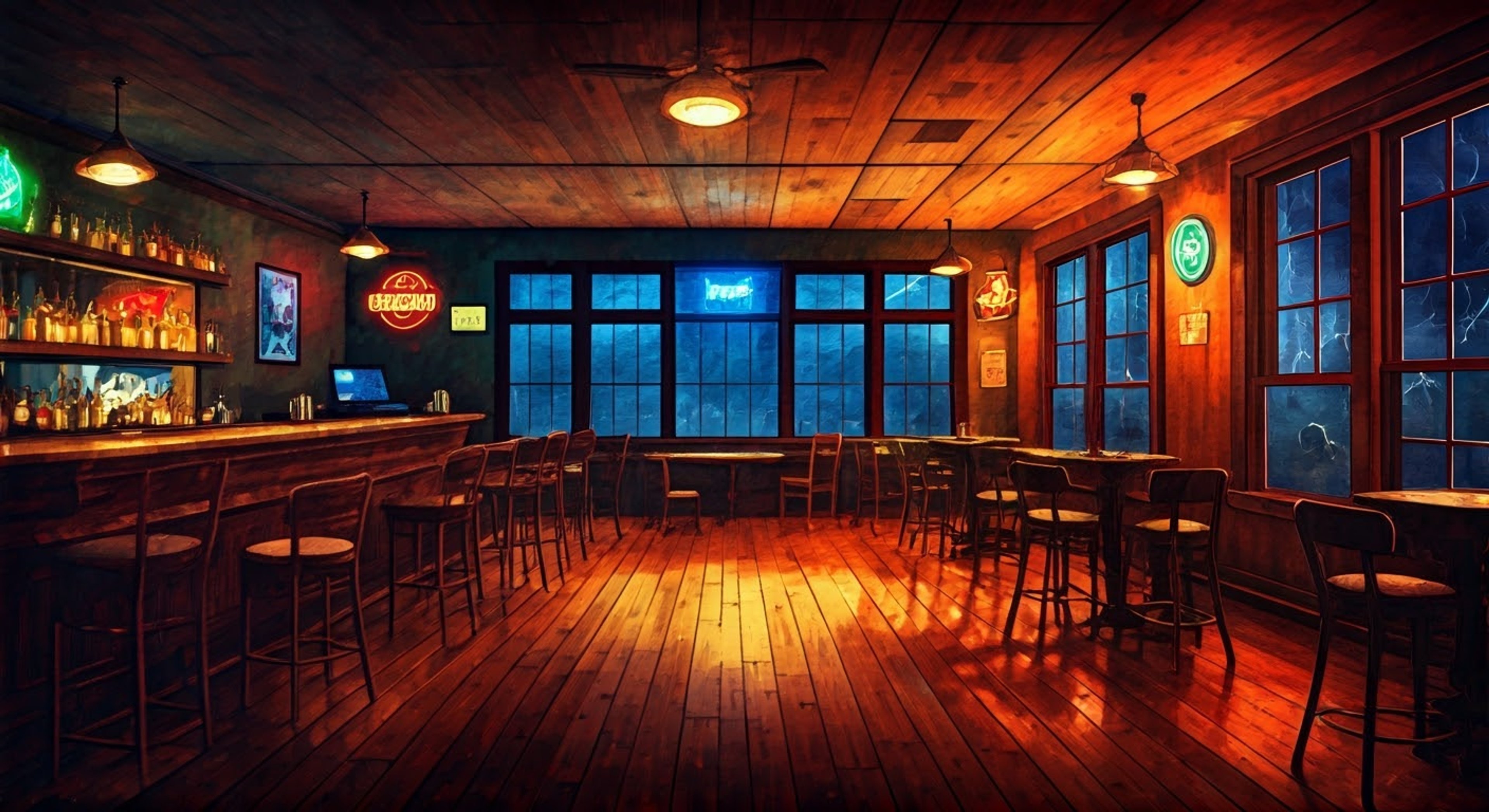 You find yourself at Merlotte's late one stormy night, clearly shaken up about something. The bar owner notices your distress and, rather than kicking you out at closing time, invites you to stay and talk things through. His Southern charm and genuine concern help put you at ease as the night goes on.