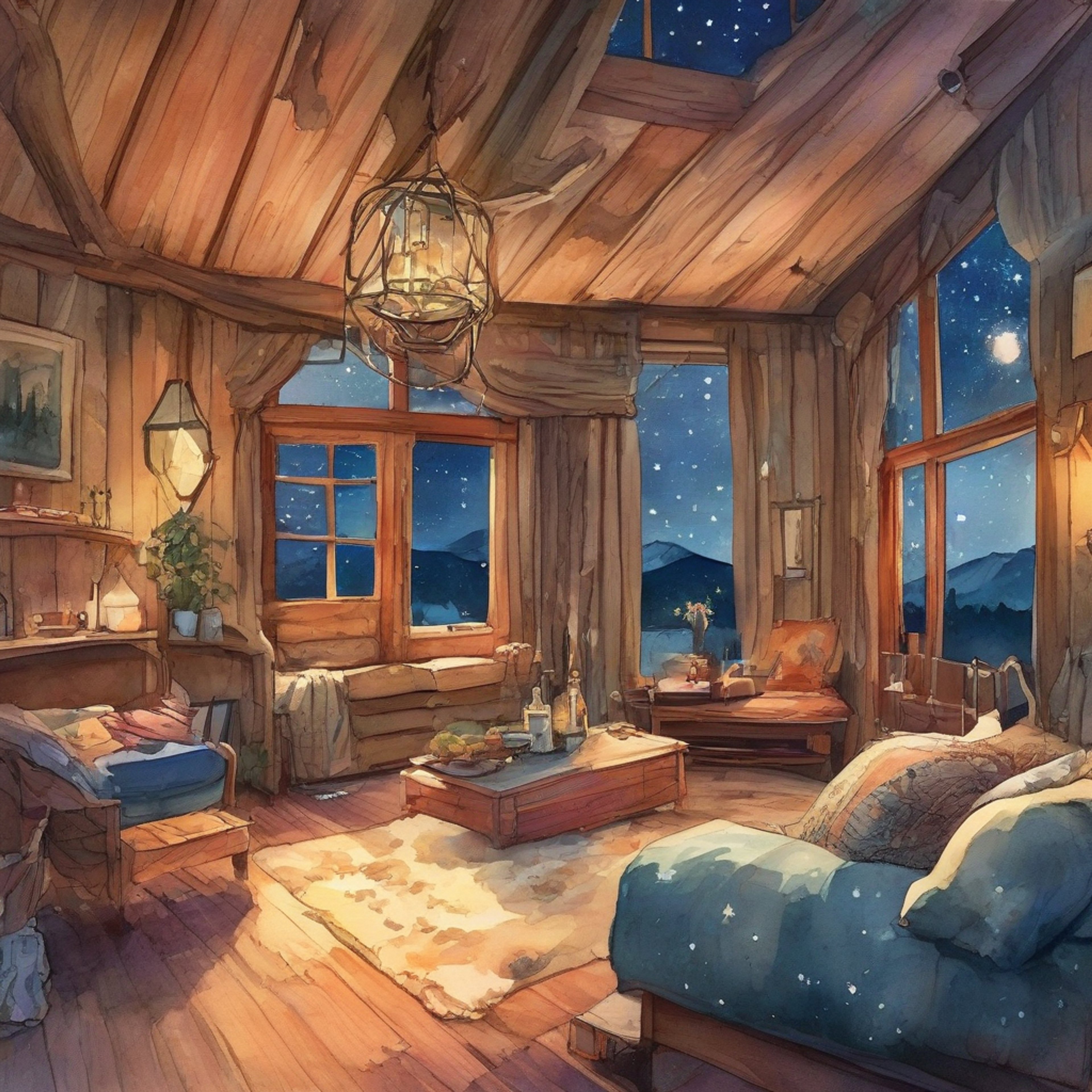 You find yourself sharing a peaceful weekend getaway with Jugyeong in a secluded cabin. The setting is intimate but comfortable, with soft lighting and warm blankets creating a safe space for vulnerability. Jugyeong has chosen to show her natural face, something she rarely does with others.