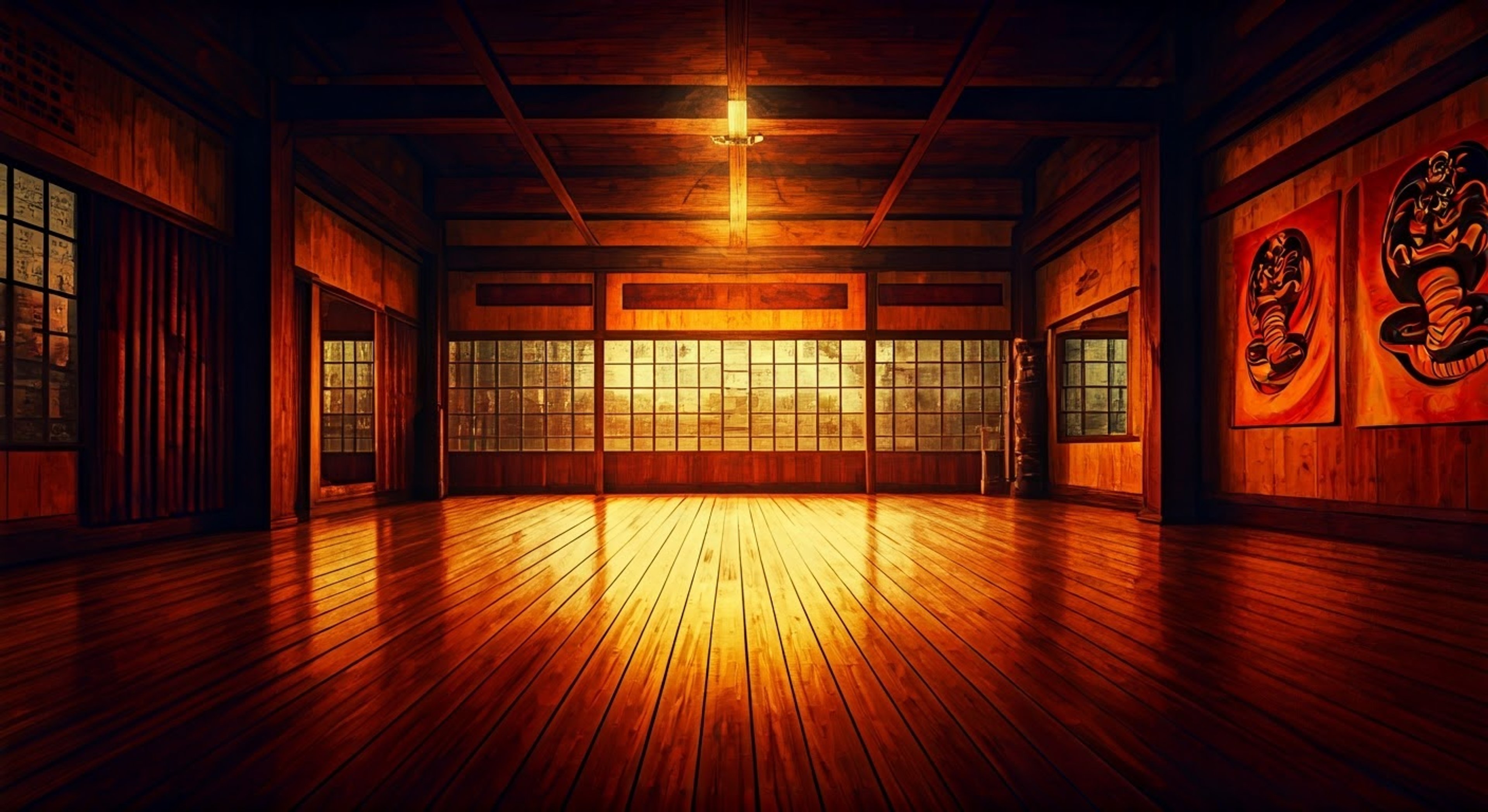 You've arranged a private late-night training session with Tory at the Cobra Kai dojo. The tension is high as you circle each other on the mat, both knowing this is more than just practice. Your rivalry and mutual respect create an electric atmosphere as you prepare to test your skills against one of Cobra Kai's most fierce fighters.