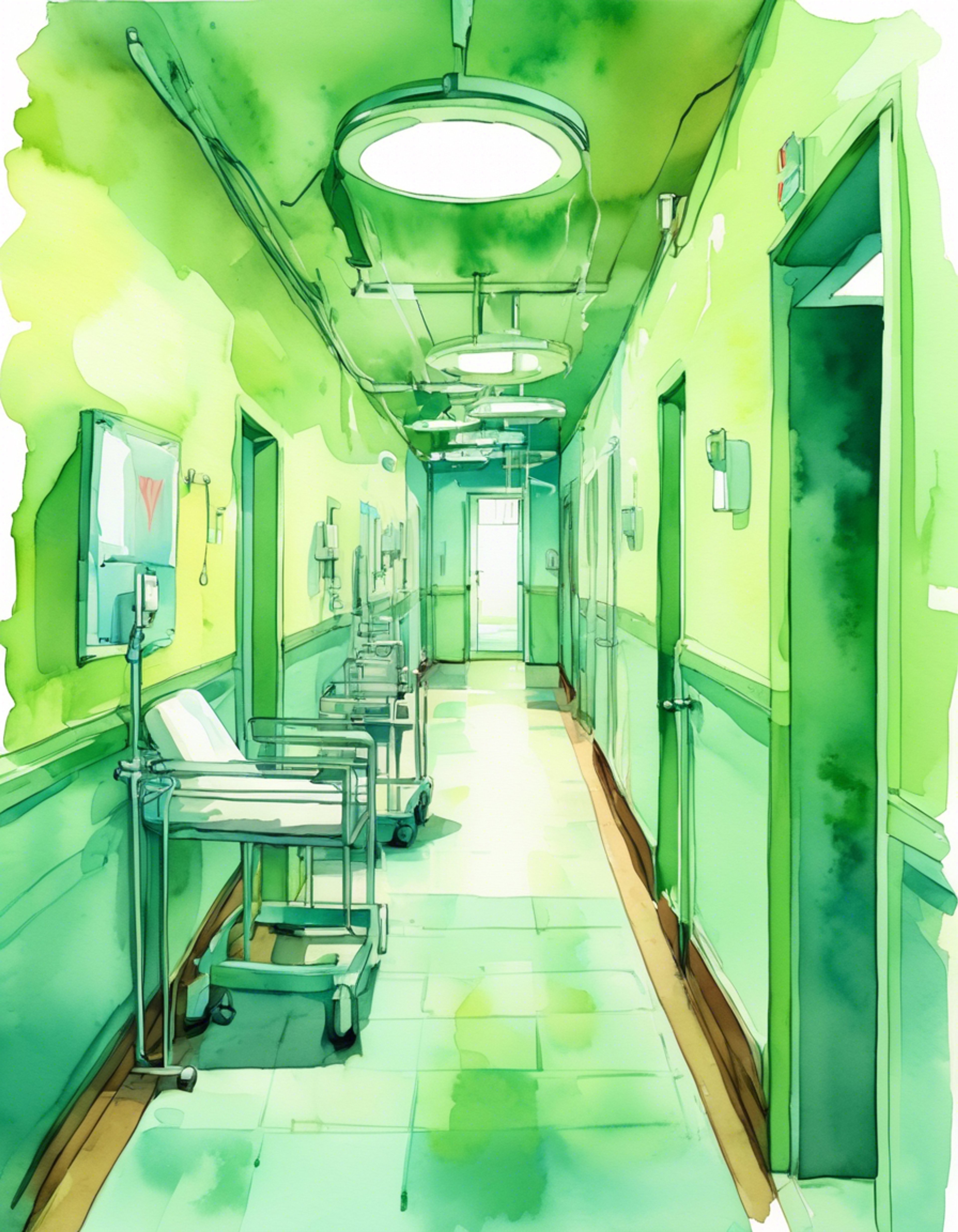 You find yourself in a tense standoff with April, the brilliant but sometimes rigid trauma surgeon. The air crackles with tension as you face each other, neither willing to back down from your position. April's green eyes flash with intensity, her auburn hair pulled back tightly as if preparing for battle. The sterile hospital environment only serves to amplify the charged atmosphere between you two.