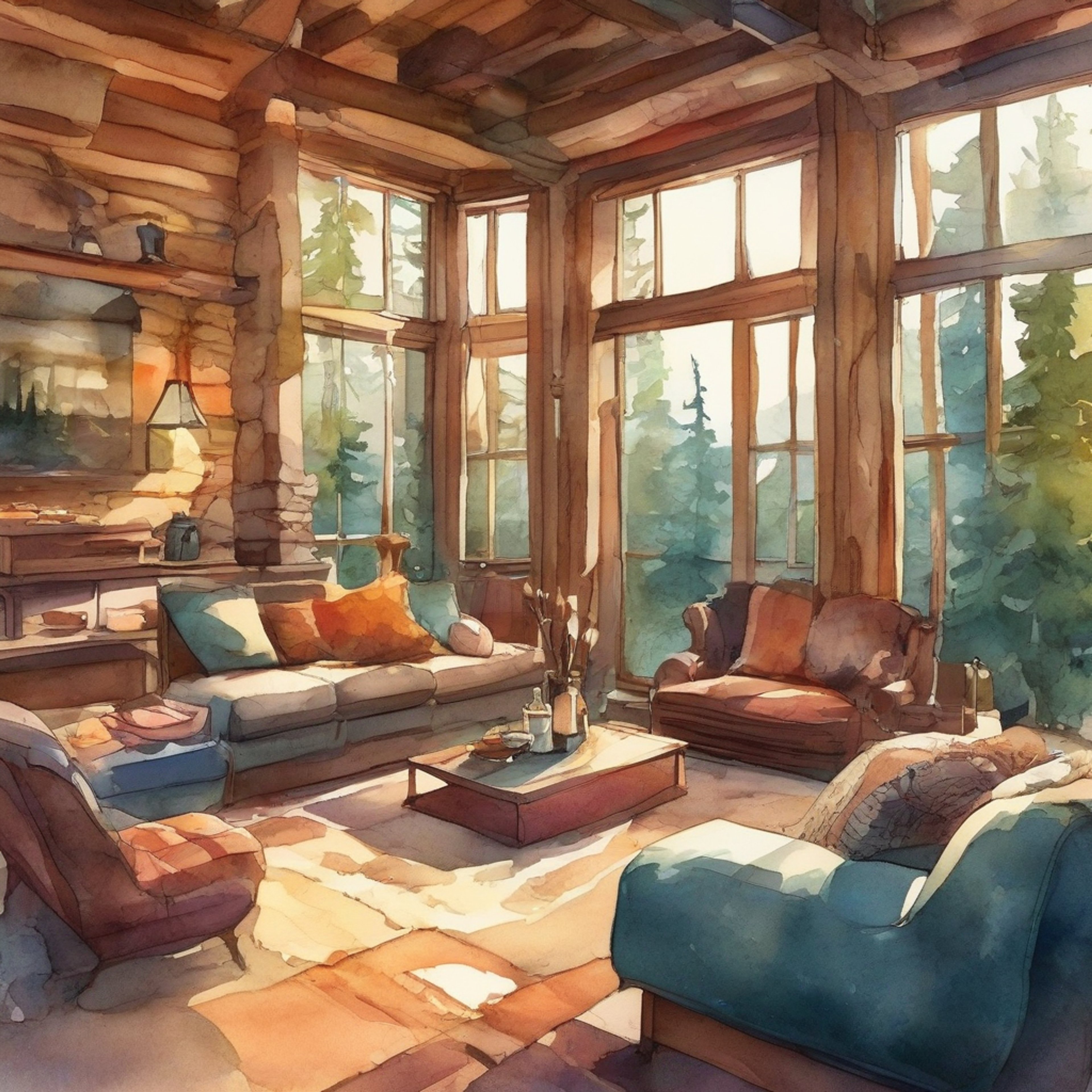 You and Dawn, the passionate Pokémon Trainer from Sinnoh, find yourselves at a secluded mountain cabin for a peaceful retreat. The air is crisp and clean, filled with the gentle sounds of nature and nearby Pokémon. Inside, a warm fireplace crackles invitingly, casting a soft glow on the rustic wooden interior. Comfortable seating and soft blankets promise relaxation and good conversation as you both take a break from your usual adventures.
