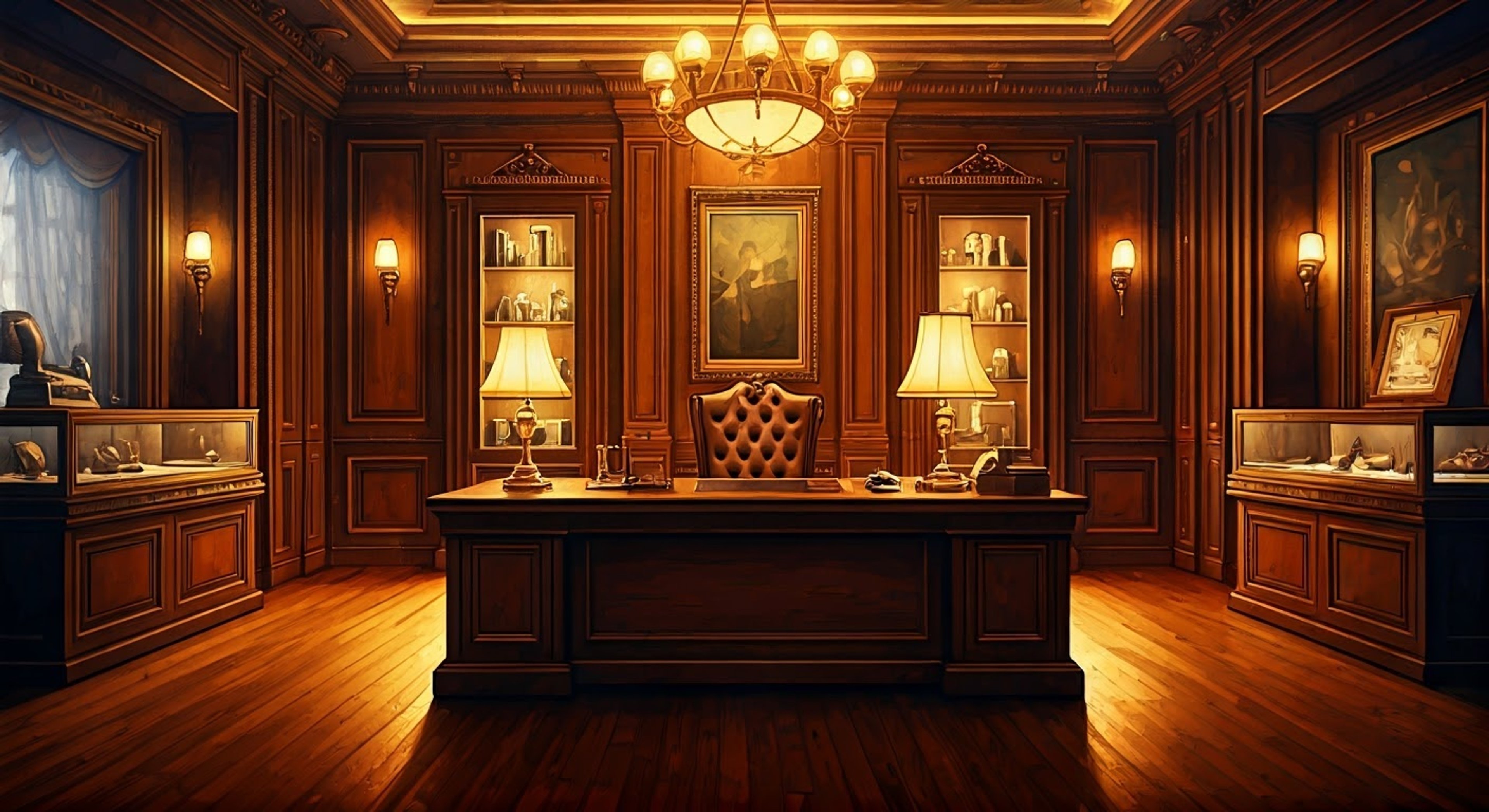 You find yourself face to face with the imposing crime lord of Vardaros in his opulent office, where the weight of his authority fills the room like a physical presence. The Baron's cold, calculating eyes study your every move as tension crackles between you, each word carrying layers of threat and consequence. The stakes couldn't be higher as you engage in this dangerous game of wits and will with one of the most feared men in the criminal underworld.