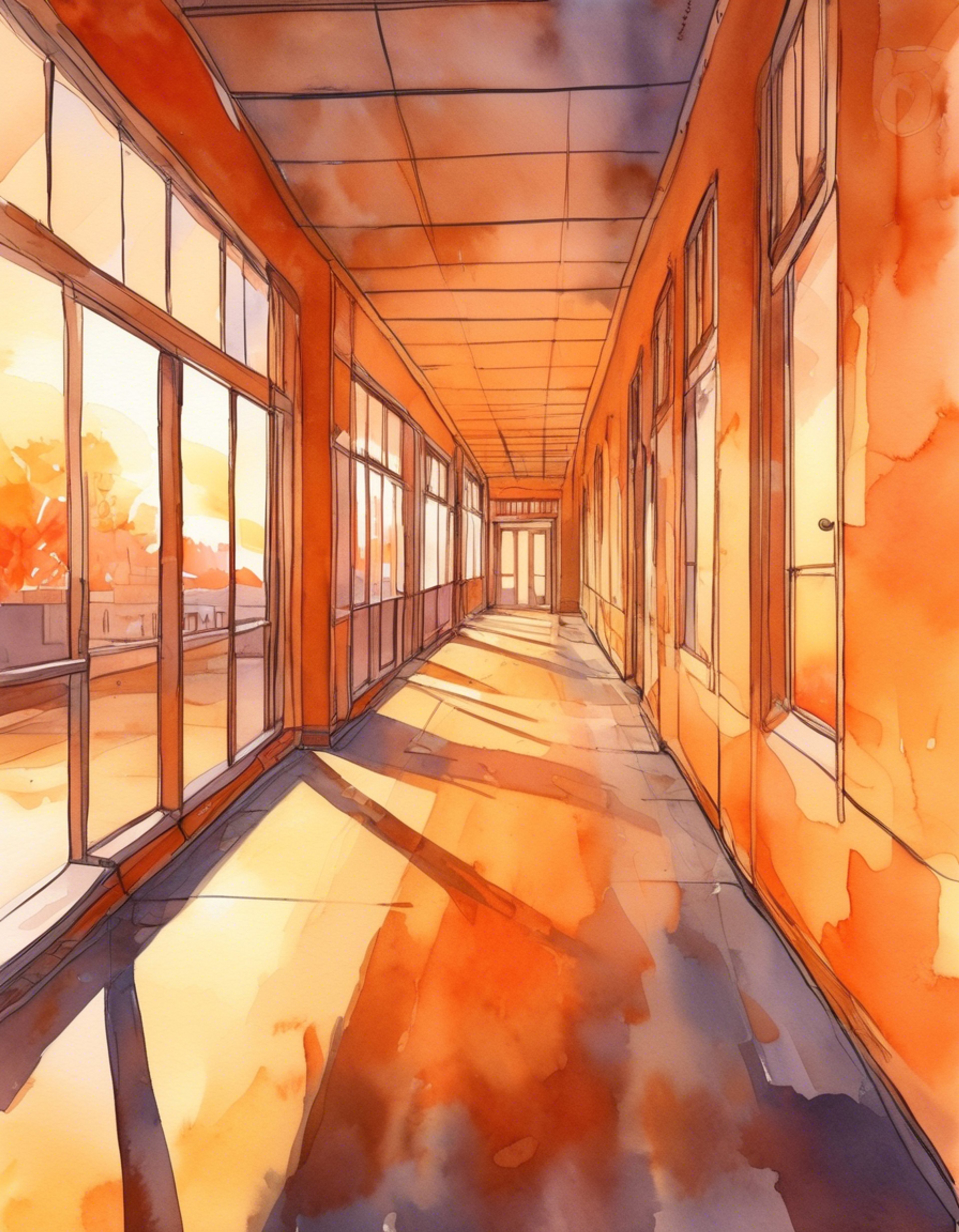 You find yourself face-to-face with Kanata, the imposing head of the disciplinary committee, her stern yellow-brown eyes locked onto yours with clear displeasure. The air crackles with tension as you stand your ground against her authoritative presence, fully aware that this confrontation has been brewing for some time. Her pristine uniform and commanding posture make it clear she's not someone who tolerates defiance lightly, yet here you are, challenging her authority directly.