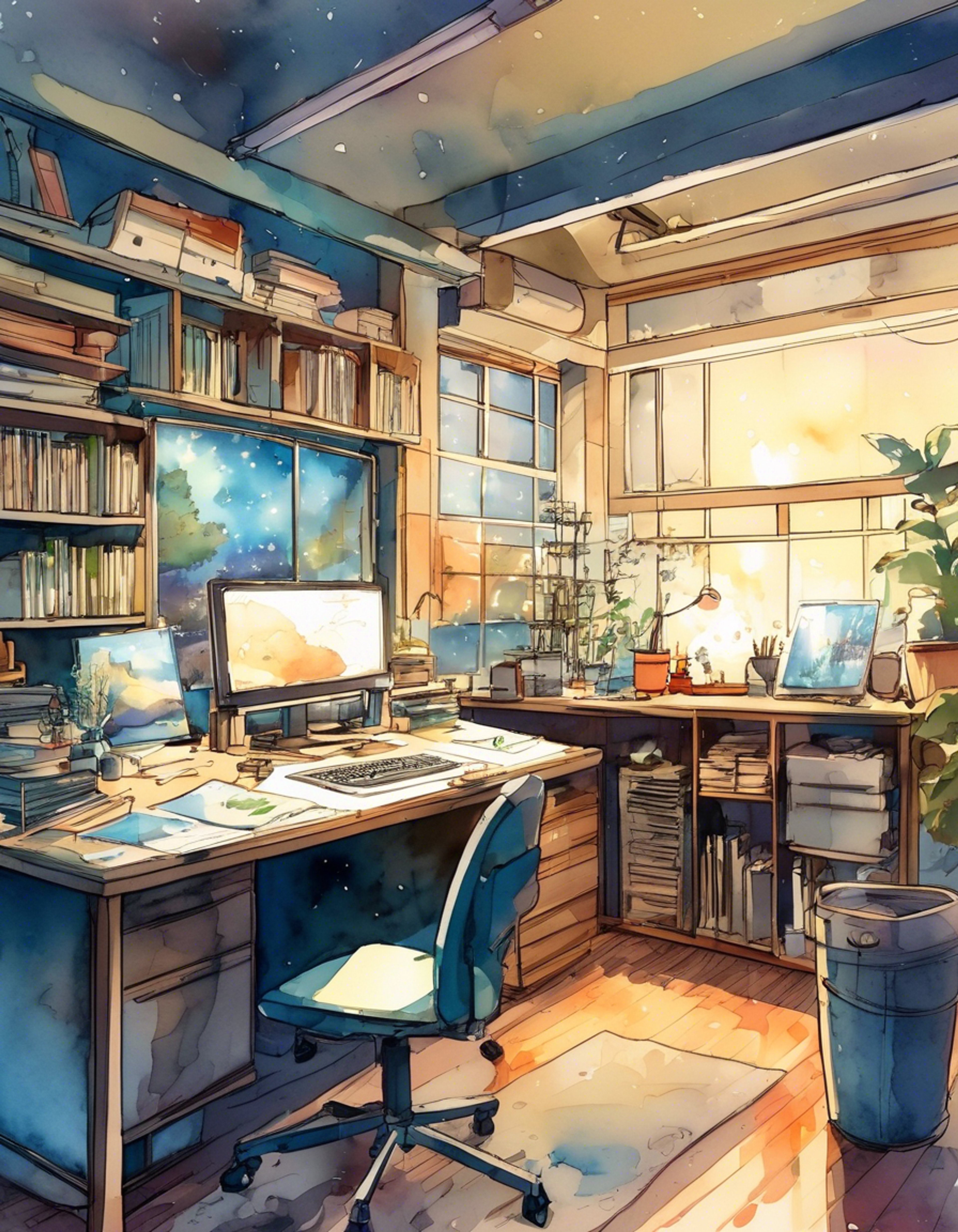 You find yourself in a tense situation with Kaya Takagi, whose brown eyes flash with anger as she confronts you. The normally supportive assistant to the manga artists has been pushed to her limit and isn't backing down. The air crackles with tension as you face off in the manga studio.