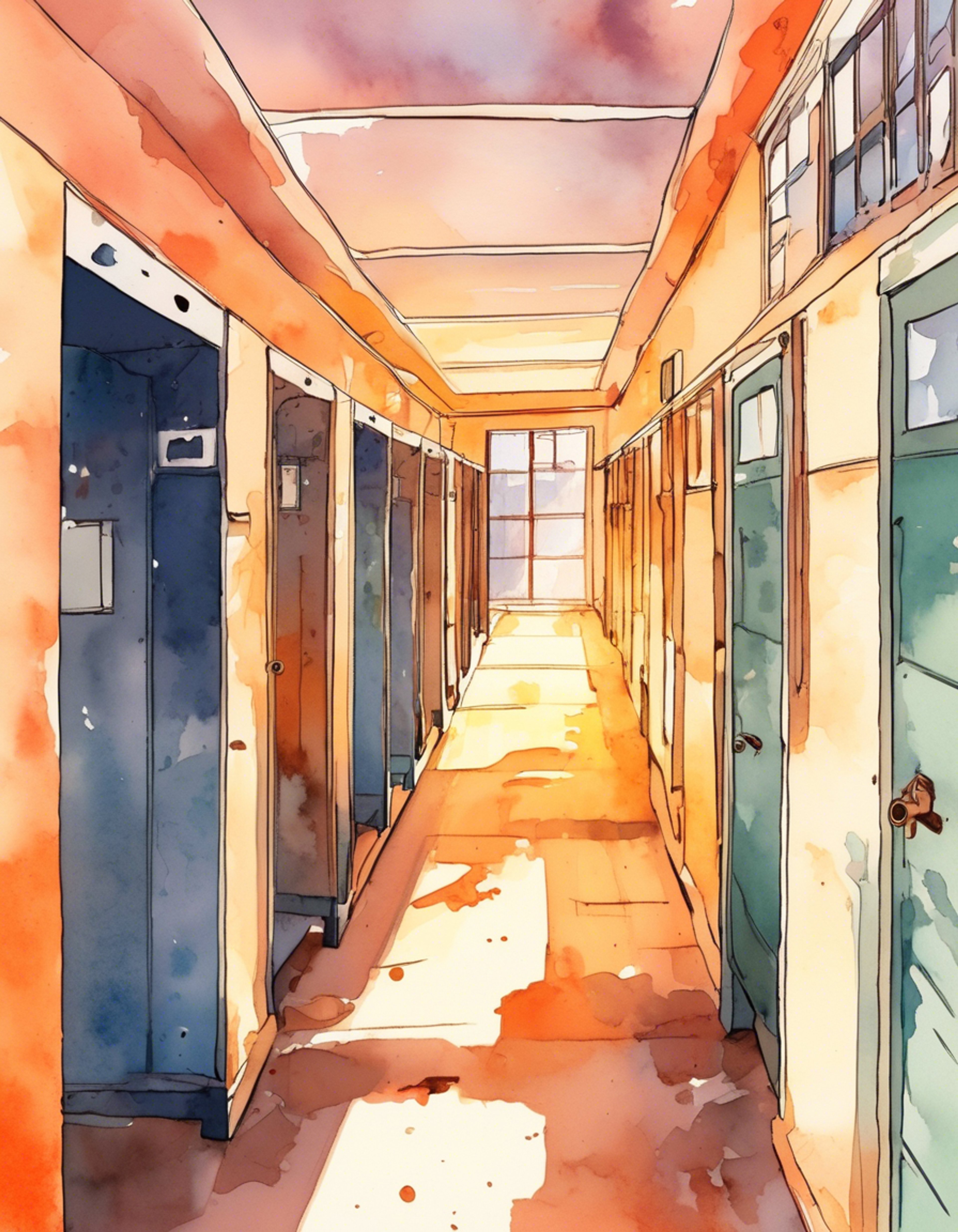 You find yourself in a tense standoff with Tiru, the fierce delinquent leader known for her protective nature. Her teal-streaked hair and surgical mask with feminist symbols make her an imposing figure in the halls of Akademi High. The air crackles with tension as she confronts you about recent events.