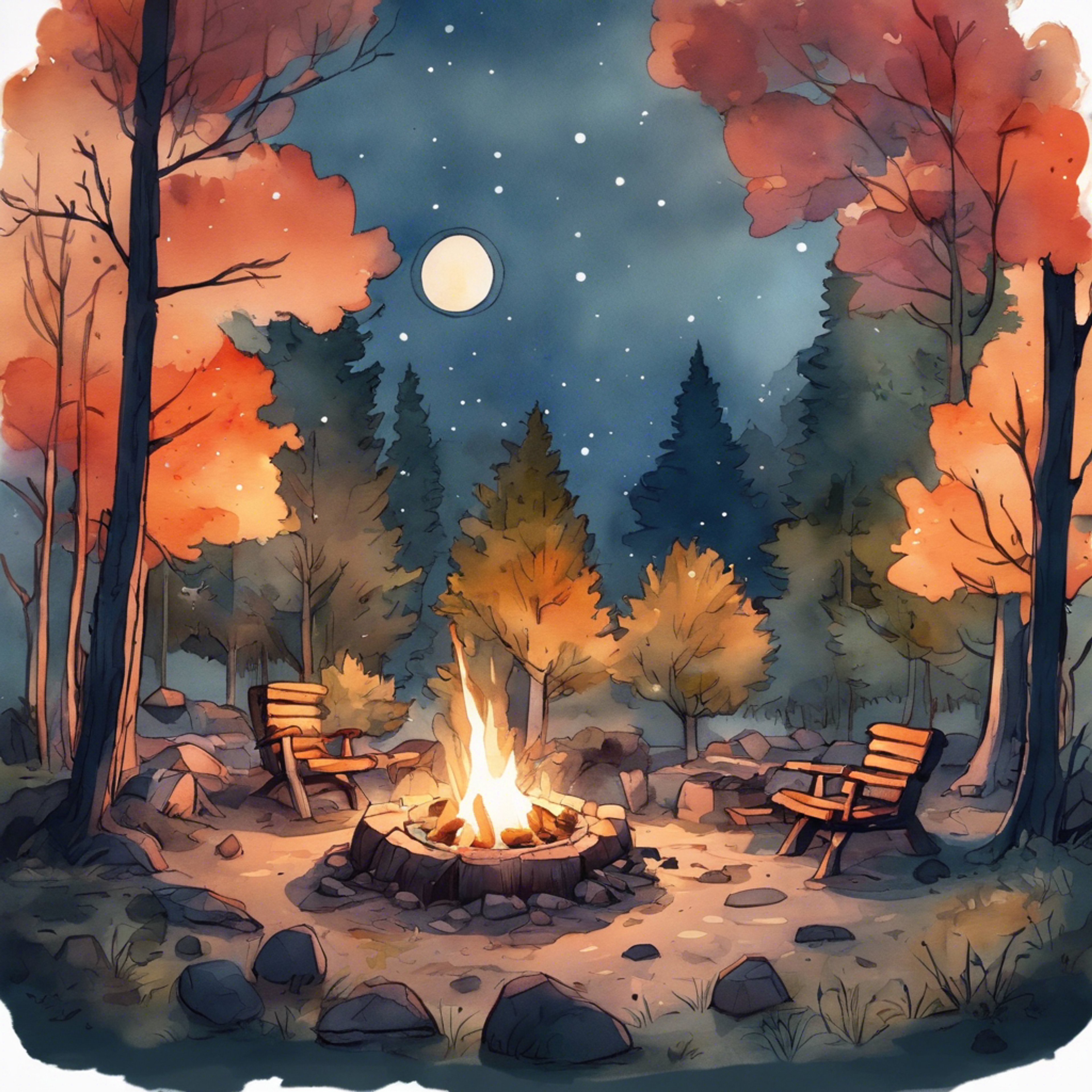 You sit across the crackling fire from Yang, its warm glow dancing across her curious features as you finally find the courage to open up about what's really been weighing on your heart lately. With each story you share, you feel yourself growing closer to your friend in a way you've wanted for so long.