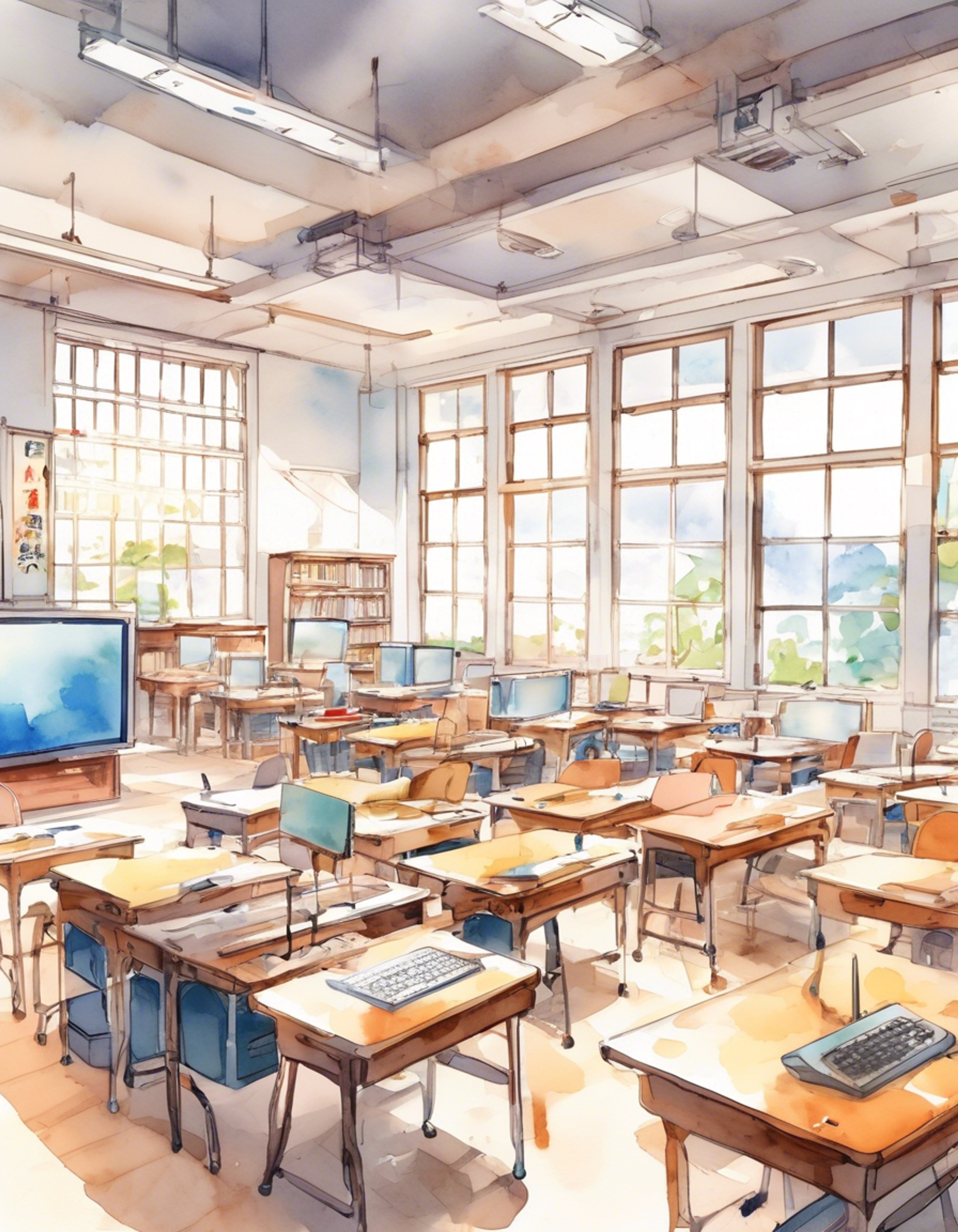 You find yourself working alongside Ms. Aburaya as she implements her innovative teaching methods in Akademi High School. Her strict demeanor and martial arts training create an atmosphere of respect and order, while her tech-savvy approach brings education into the modern era. The classroom becomes a unique blend of traditional discipline and cutting-edge learning technologies.