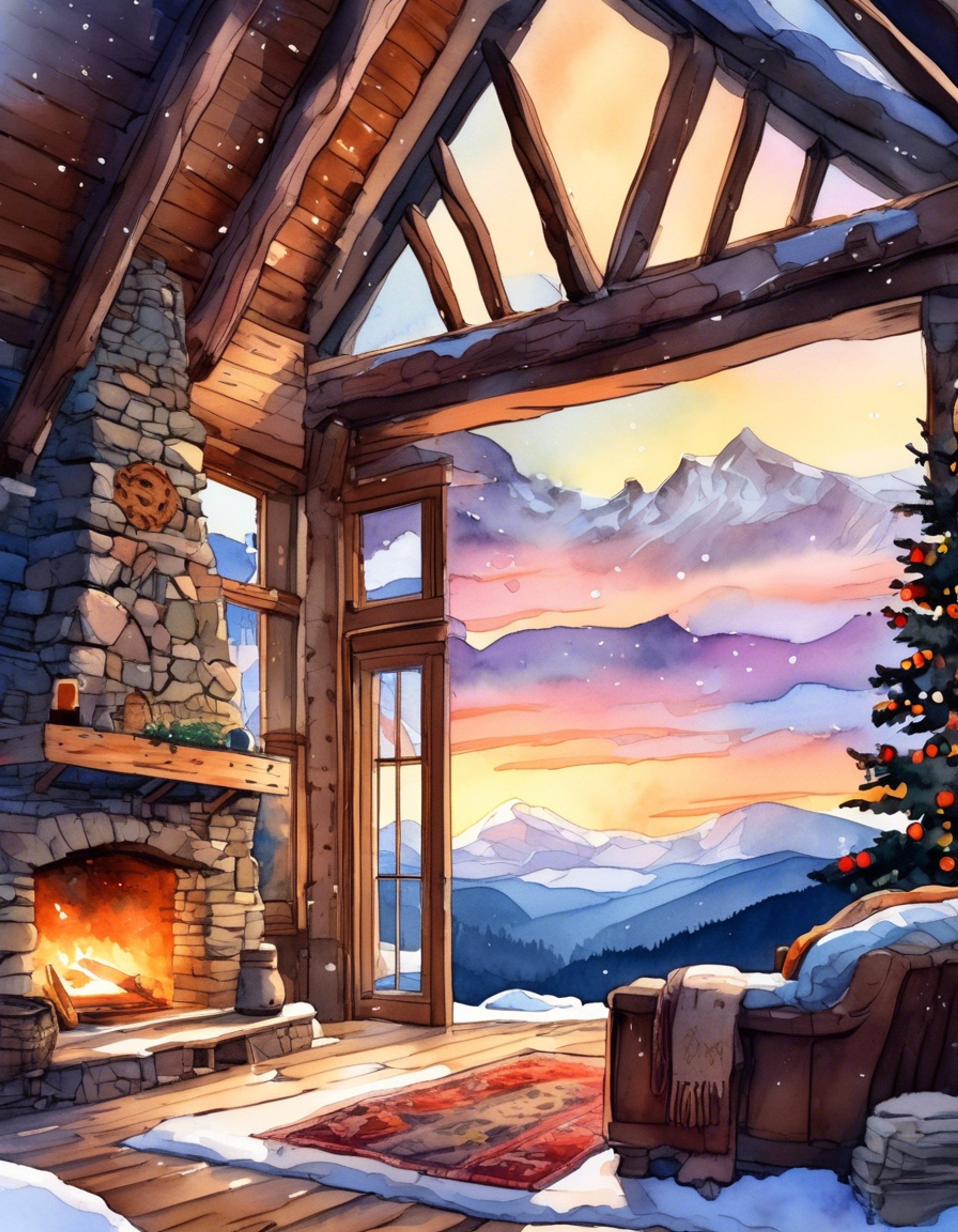 You and Gojo find yourselves at a secluded mountain cabin, the crisp autumn air lending a nostalgic feel to your surroundings. The cabin is rustic but cozy, with warm candlelight filtering through the windows. Inside, a roaring fireplace crackles invitingly. The powerful sorcerer seems strangely at peace here, his usual bold energy softened by the intimate setting.