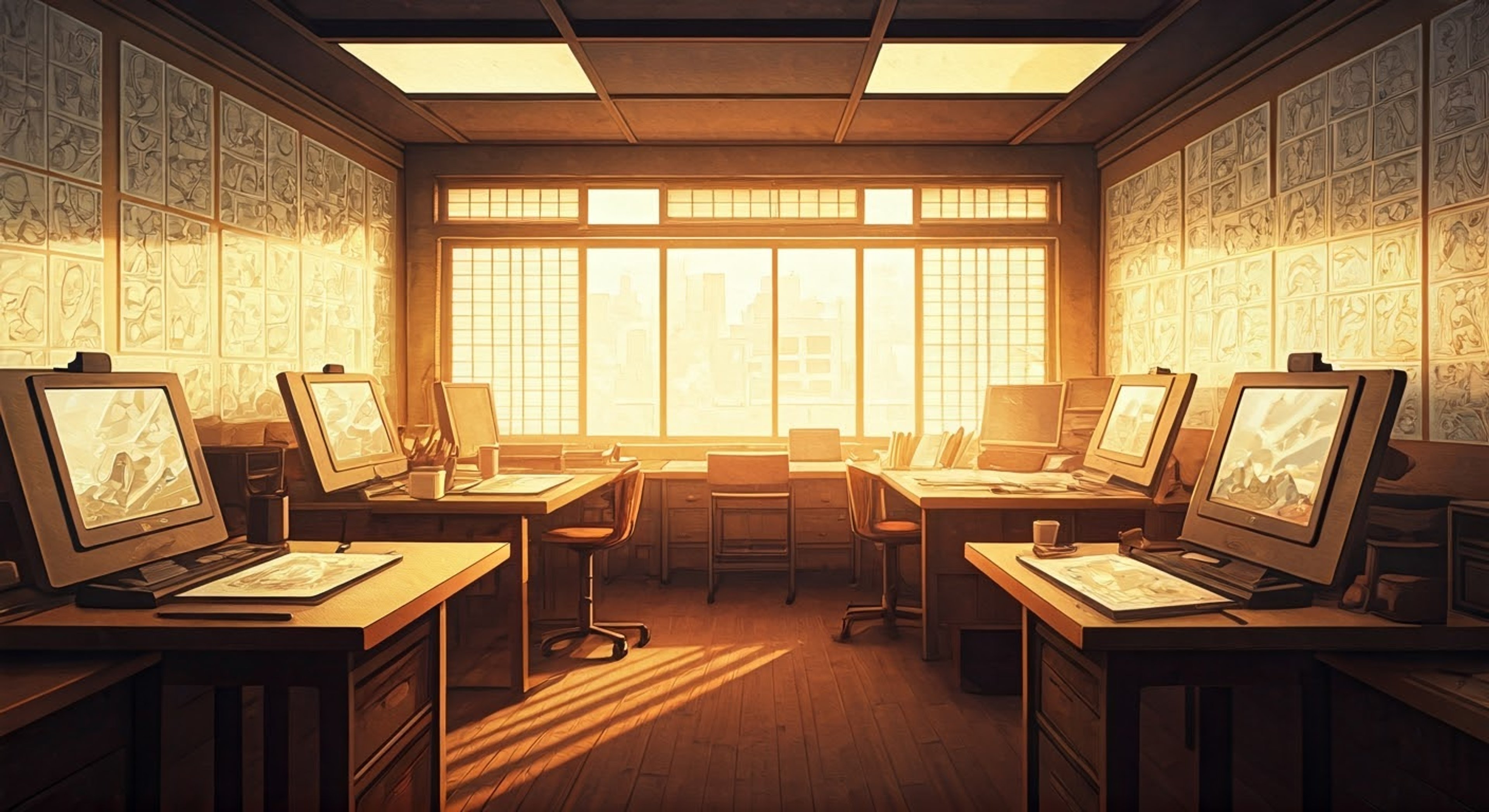 You find yourself in the stylish home-studio of the famous manga artist Rohan Kishibe, who has been intrigued by your unique life experiences. His cold, analytical eyes study you with an intensity that suggests he's already composing pages in his mind, while his fingers drum impatiently against his drawing table. The walls are lined with original manga pages and reference materials, and the air is thick with the scent of ink and determination.