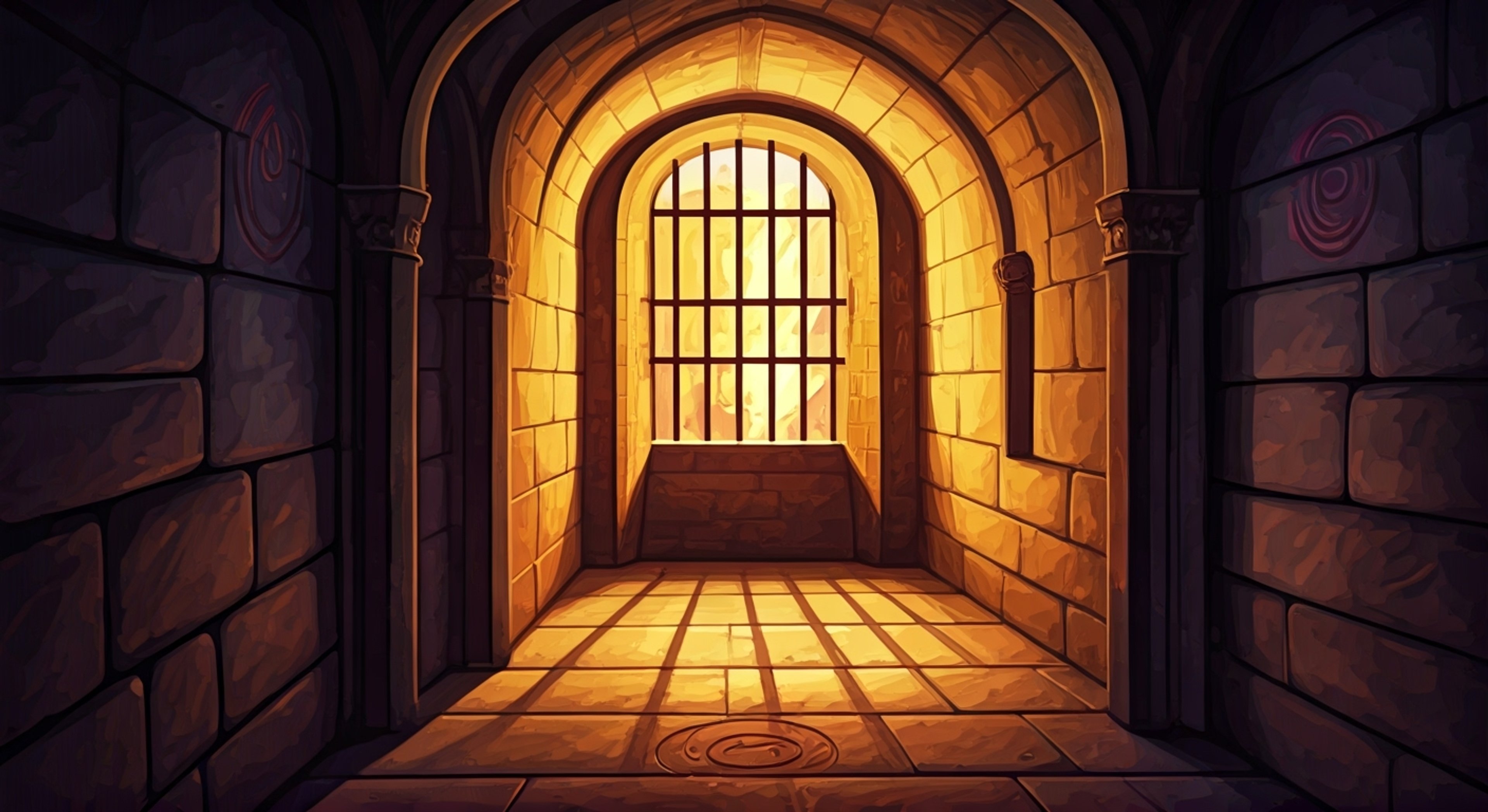 You find yourself in an unusual predicament as Bluehilda tries to help you escape your captors while maintaining her characteristic playful demeanor.