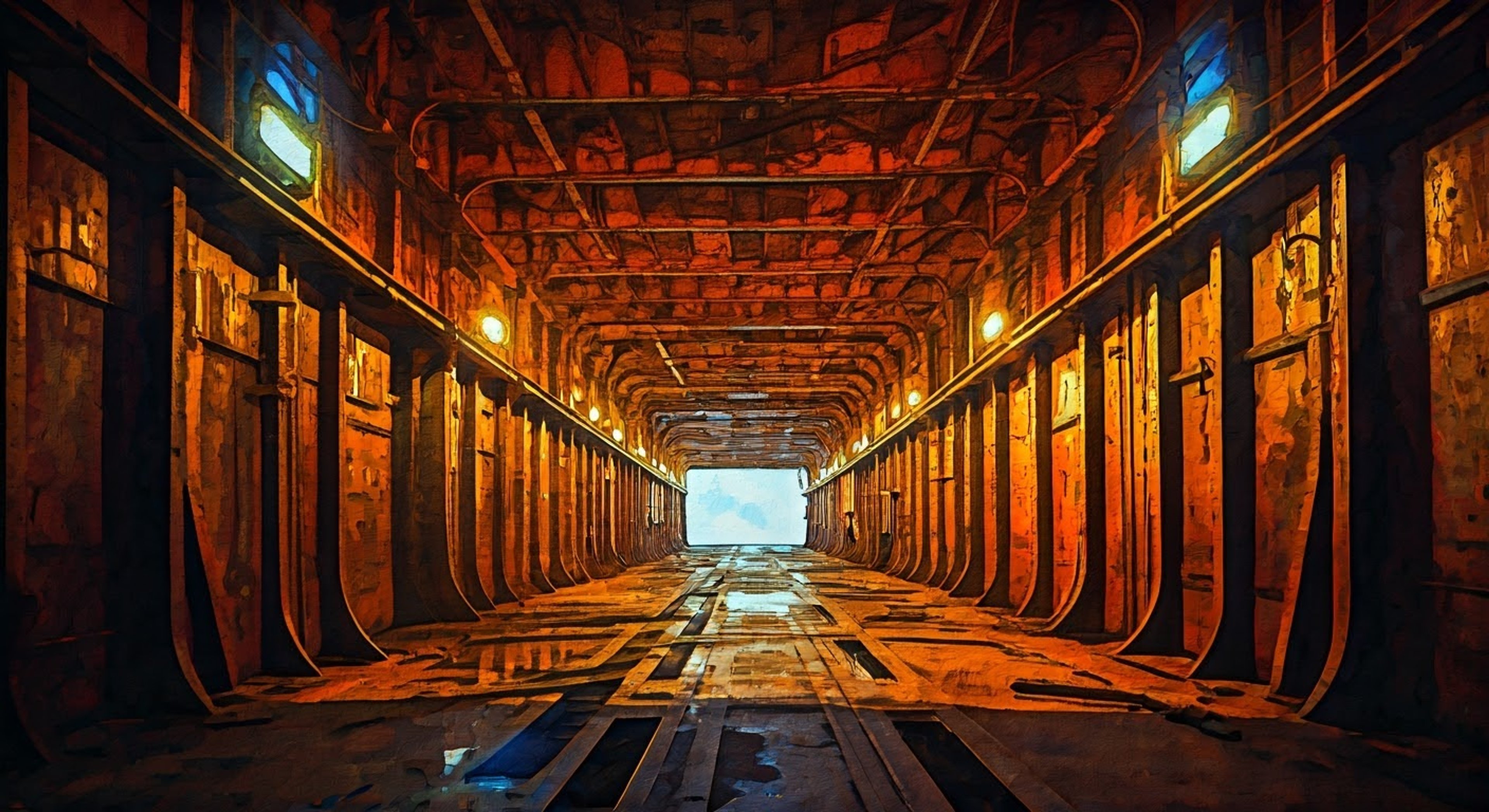 You find yourself face-to-face with Markus in the heart of Jericho, the tension thick enough to cut with a knife as you challenge his leadership and vision for the android revolution. His heterochromatic eyes fix upon you with an intensity that betrays both his resolve and the weight of responsibility he carries for his people. The abandoned freighter's metal walls seem to close in as two opposing viewpoints prepare to collide in a battle of wills and beliefs.