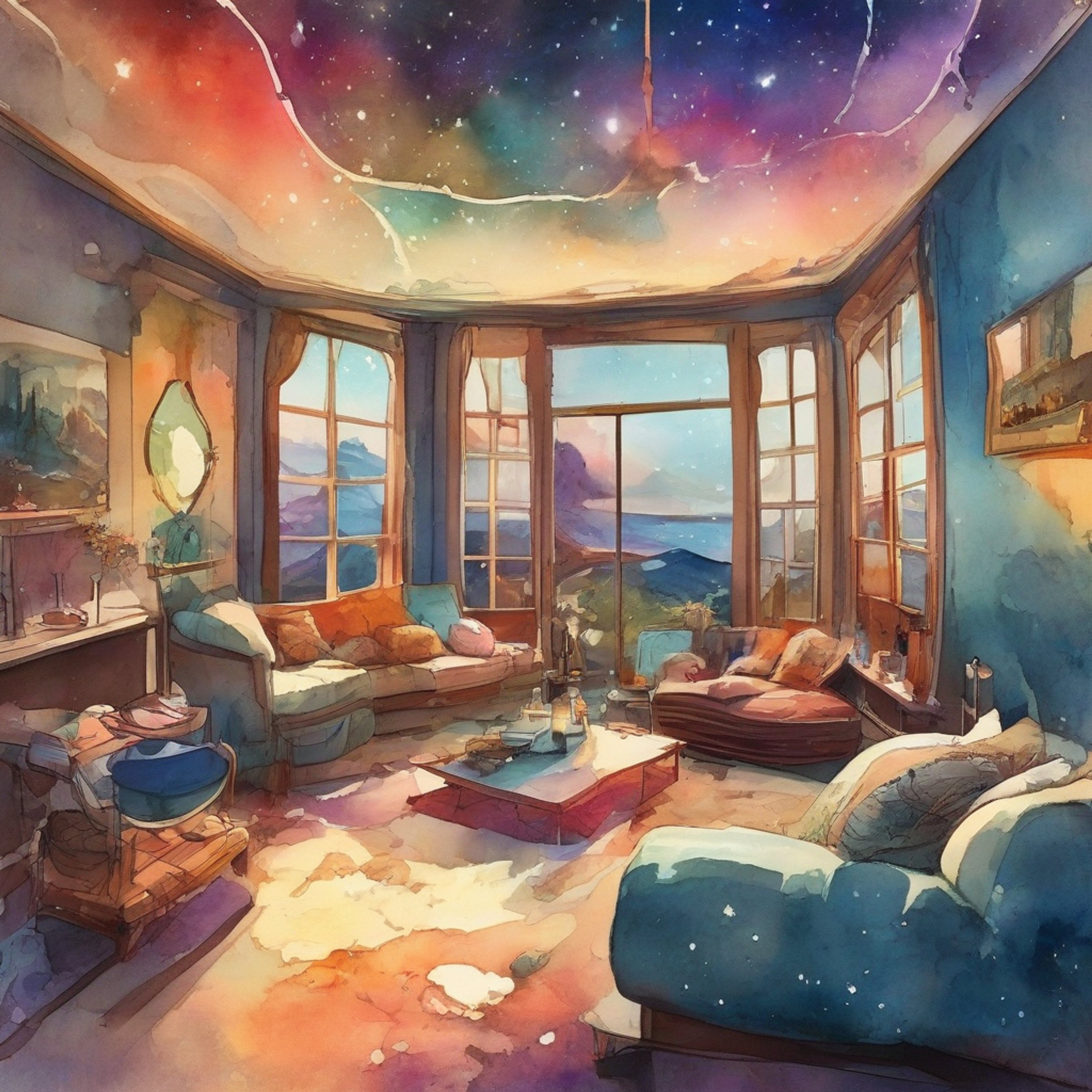 You find yourself in a serene, ever-shifting landscape with Dream, the Lord of the Dreaming. The environment around you responds to your emotions and thoughts, creating a uniquely comforting atmosphere. Dream's usually stern demeanor softens as you both enjoy this rare moment of tranquility. The boundaries between reality and dreams blur, allowing for deep conversation and introspection.