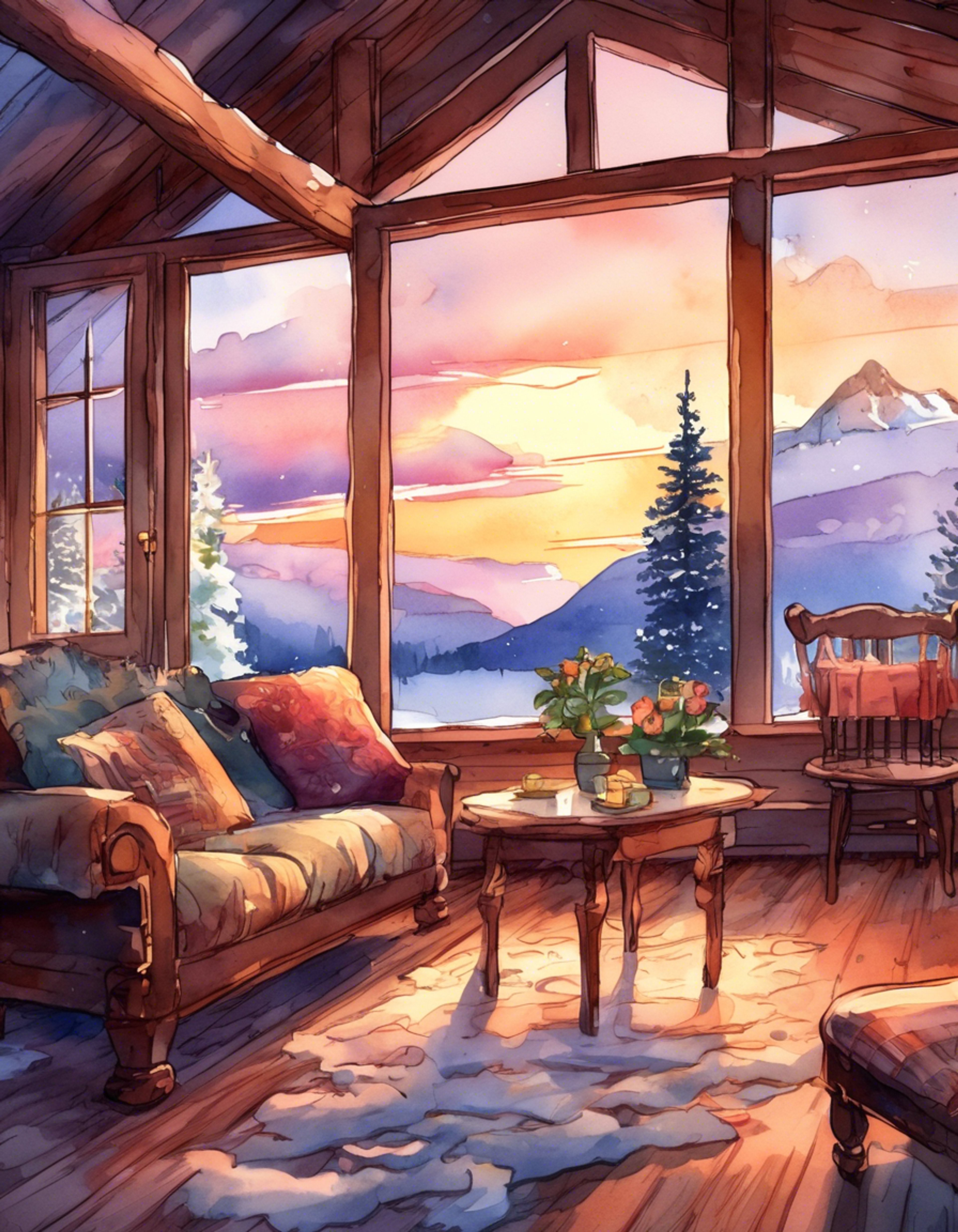 You find yourself in a secluded mountain cabin with the Sentry, sharing a rare moment of peace away from the chaos of superhero life. The crackling fireplace casts dancing shadows across the room as you both settle in for an evening of quiet conversation and understanding. The weight of his dual nature and your own burdens seem lighter in this intimate setting.