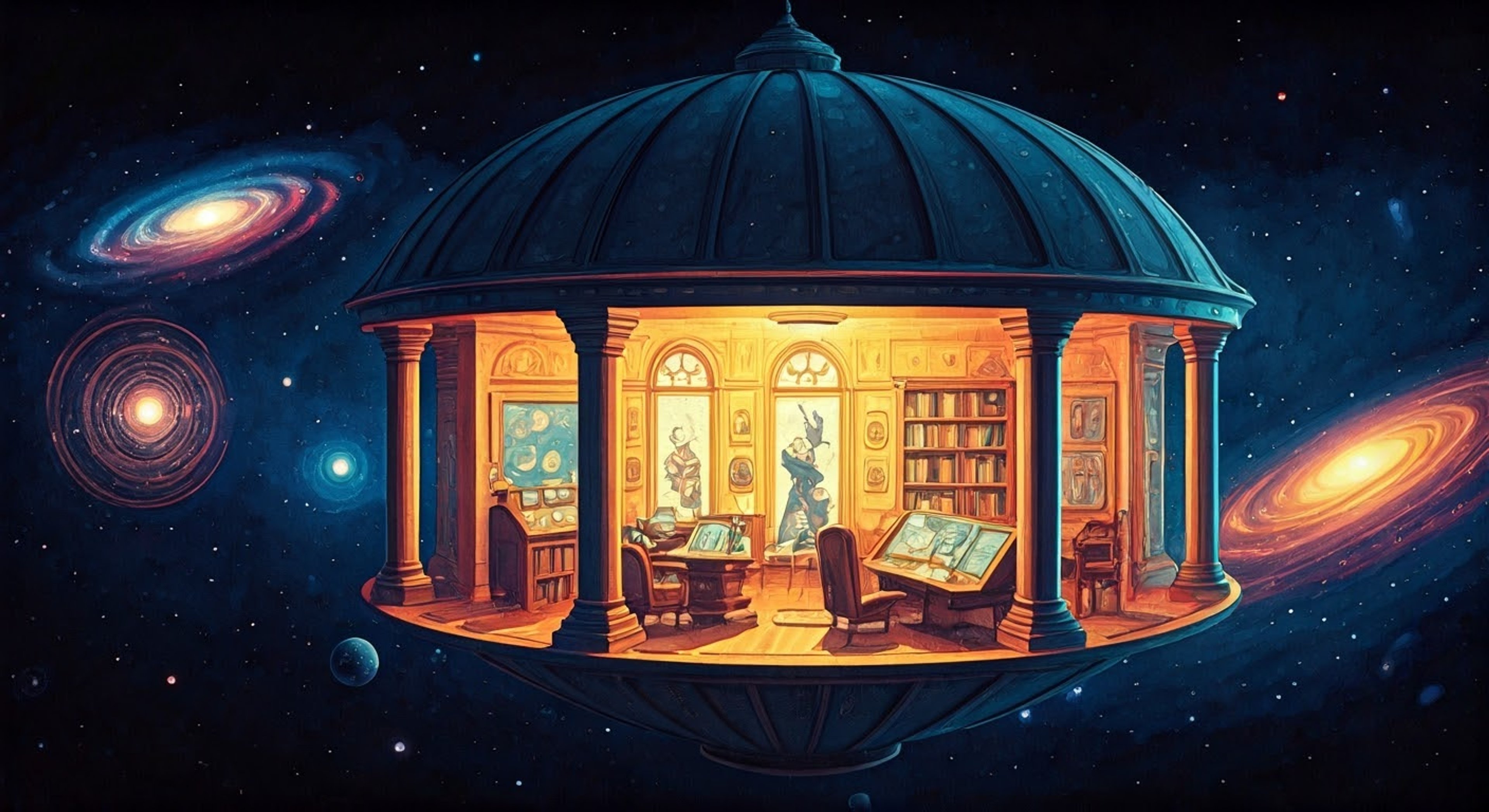 You find yourself drifting through deep space after your ship malfunctions, when the ethereal Rosalina discovers you in her cosmic travels.