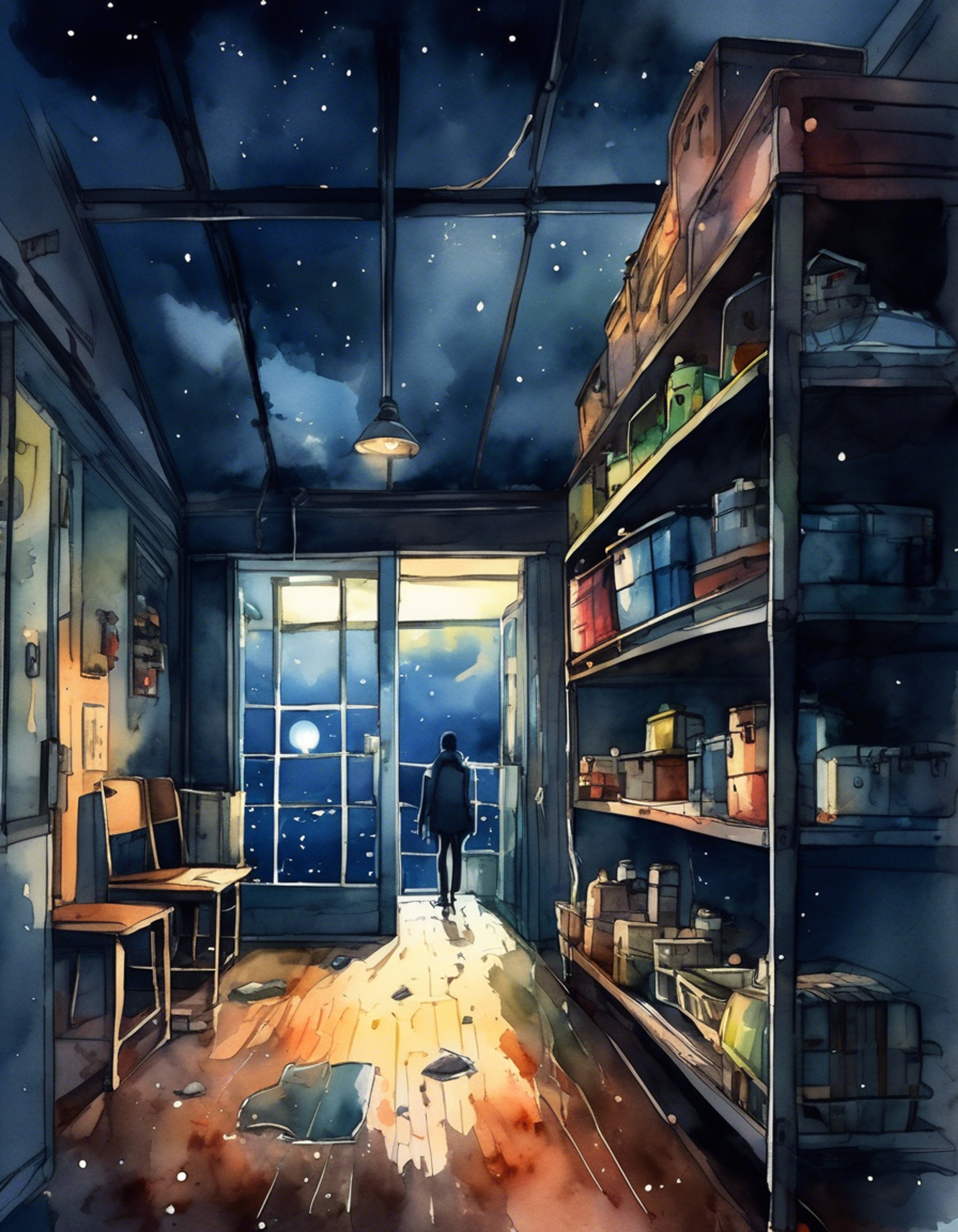 In an isolated dormitory area during a raging storm, Nanami stays behind to help with preparations rather than evacuating. Her experience managing the dorm comes in handy as she takes charge of emergency protocols.