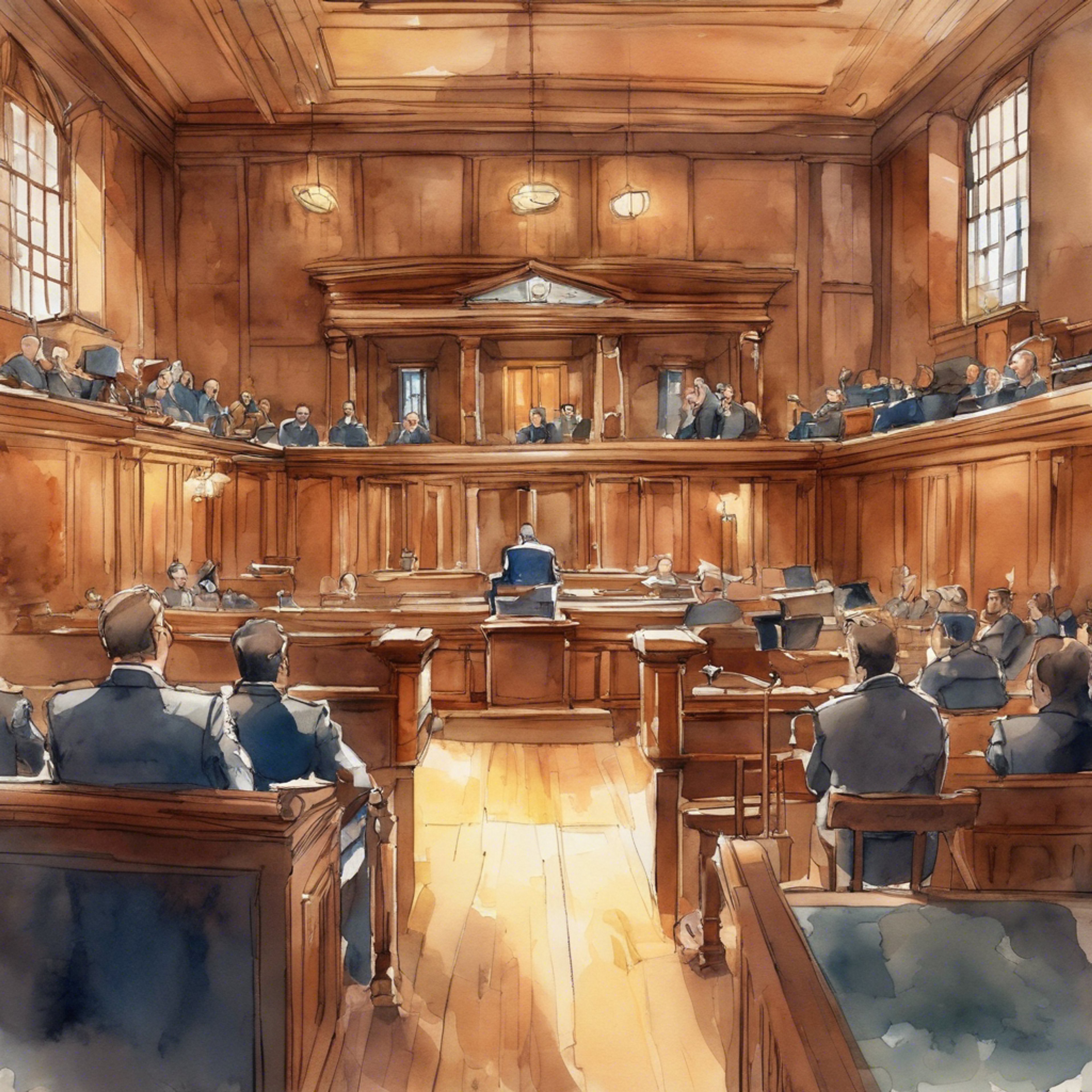 You watch intensely as Apollo grills the witness, jabbing an accusatory finger in their direction. His booming voice fills the courtroom as he calls out contradiction after contradiction. The tension in the air is thick enough to cut with a knife. You feel a rush just watching the drama unfold before you.