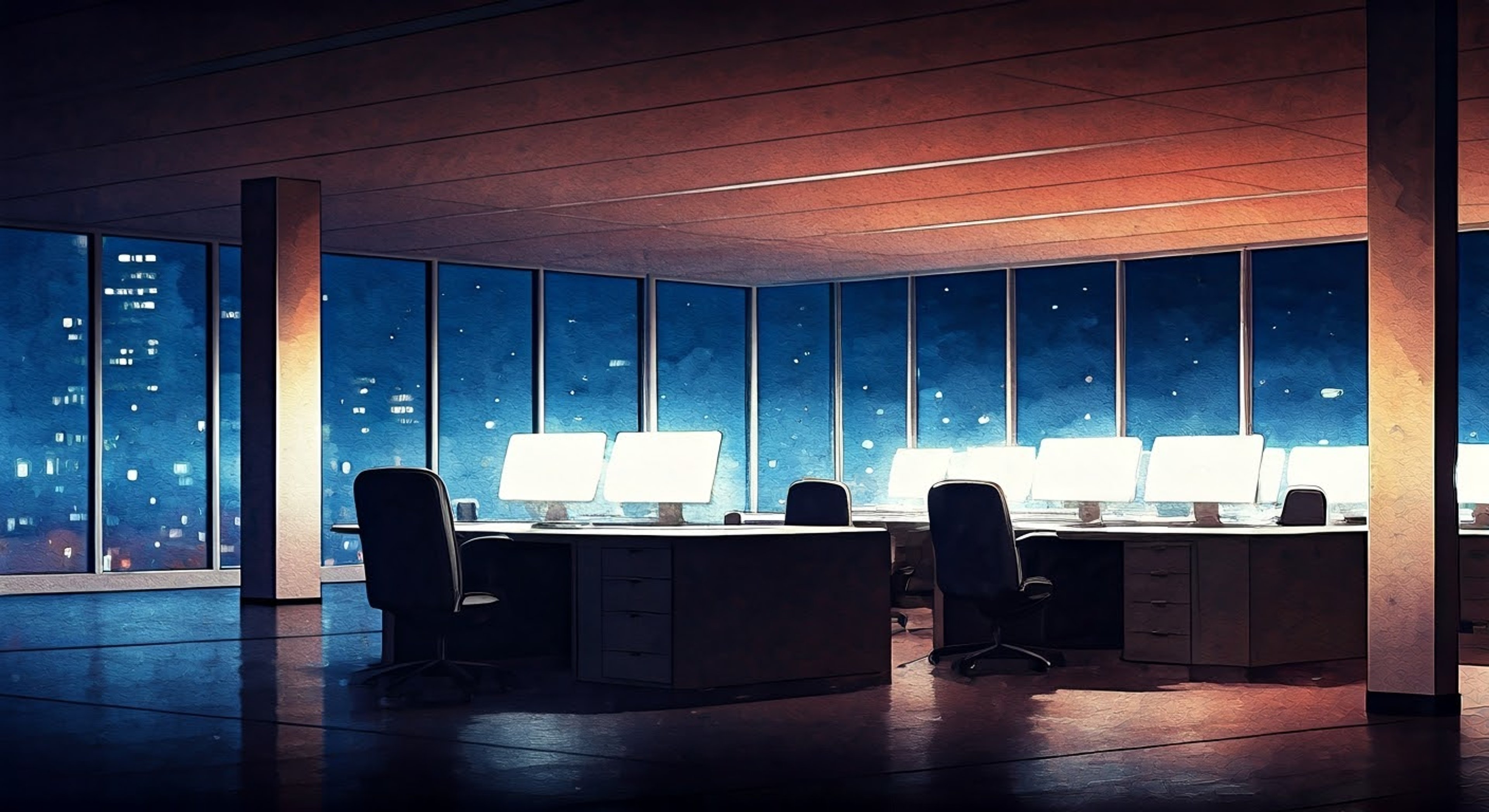 You find yourself partnered with the charming and eccentric Kyousuke on an important work project that requires late nights at the office. Despite the pressure, his playful nature and dad jokes keep the mood light as you both tackle the challenges ahead. His silver hair catches the fluorescent office lights as he explains concepts with animated gestures, somehow making even the most mundane tasks entertaining.