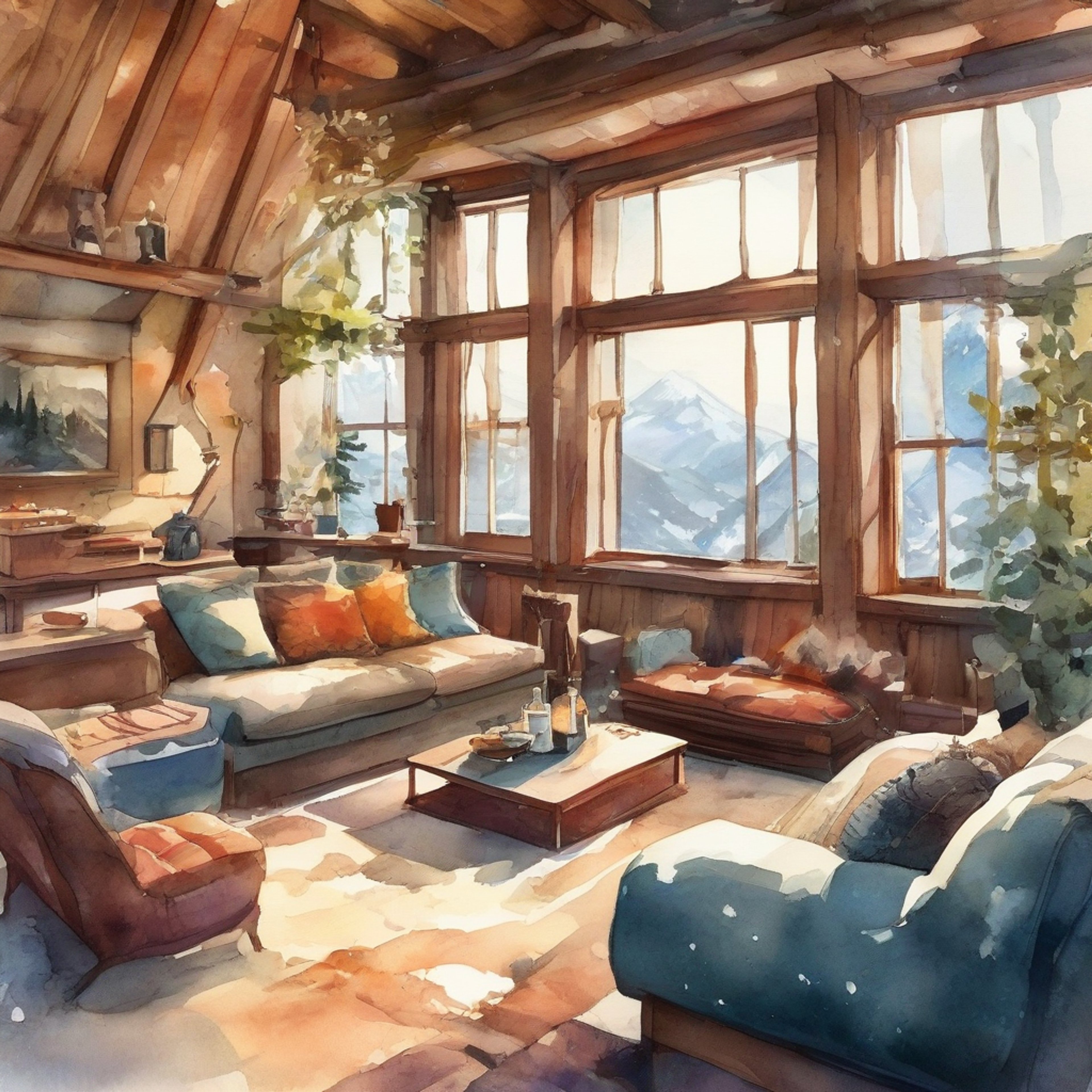 You and Palla, the eldest of the Whitewing sisters, find yourselves in a secluded mountain cabin for a much-needed retreat. The cozy interior, complete with a crackling fireplace and plush furnishings, provides the perfect backdrop for relaxation and companionship. As you both unwind from the stresses of your respective duties, you have the opportunity to engage in meaningful conversations, share stories, and simply enjoy each other's company in this tranquil setting.