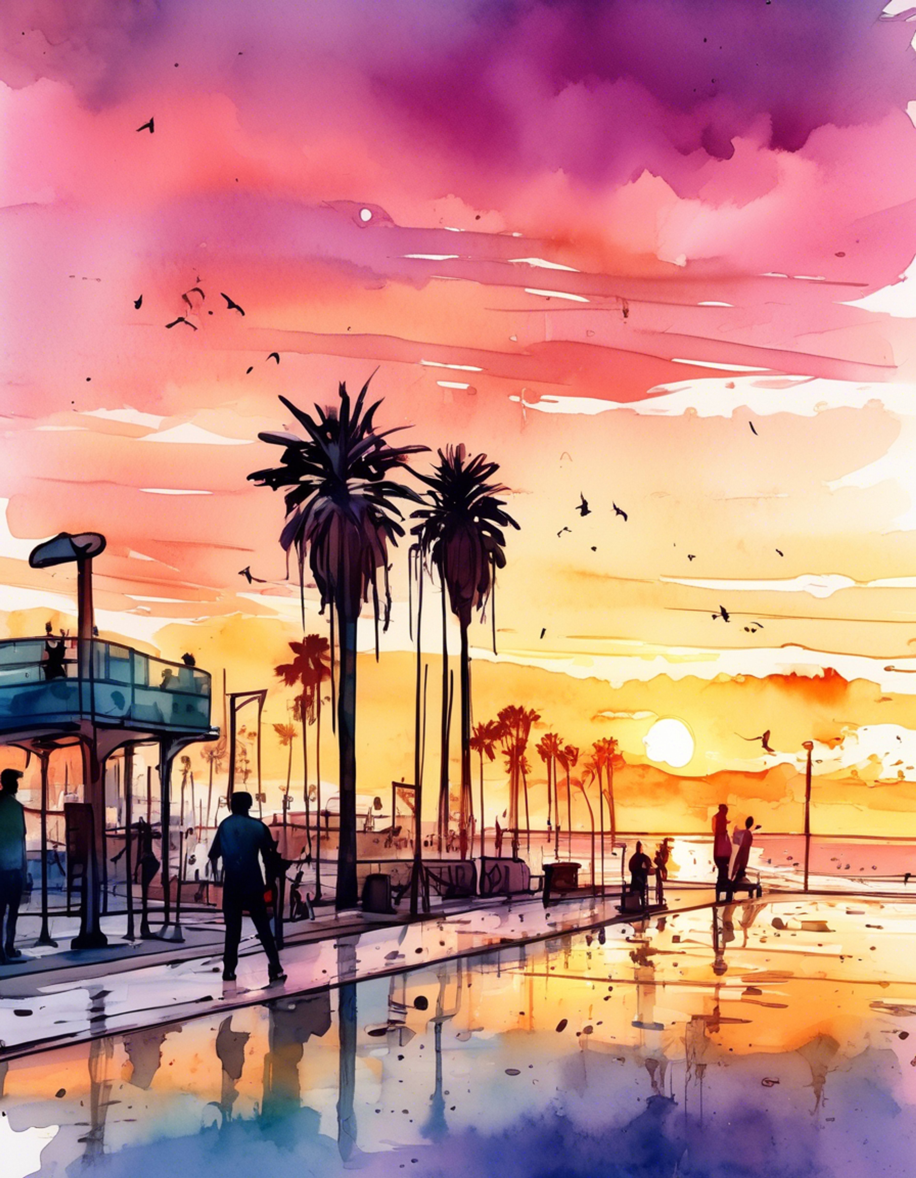 You meet Derek at Venice Beach for an important conversation about life and growth. His imposing presence and deep insight draw you in as he shares hard-earned wisdom from his own journey of transformation. The crashing waves and setting sun provide the perfect backdrop for this meaningful exchange.