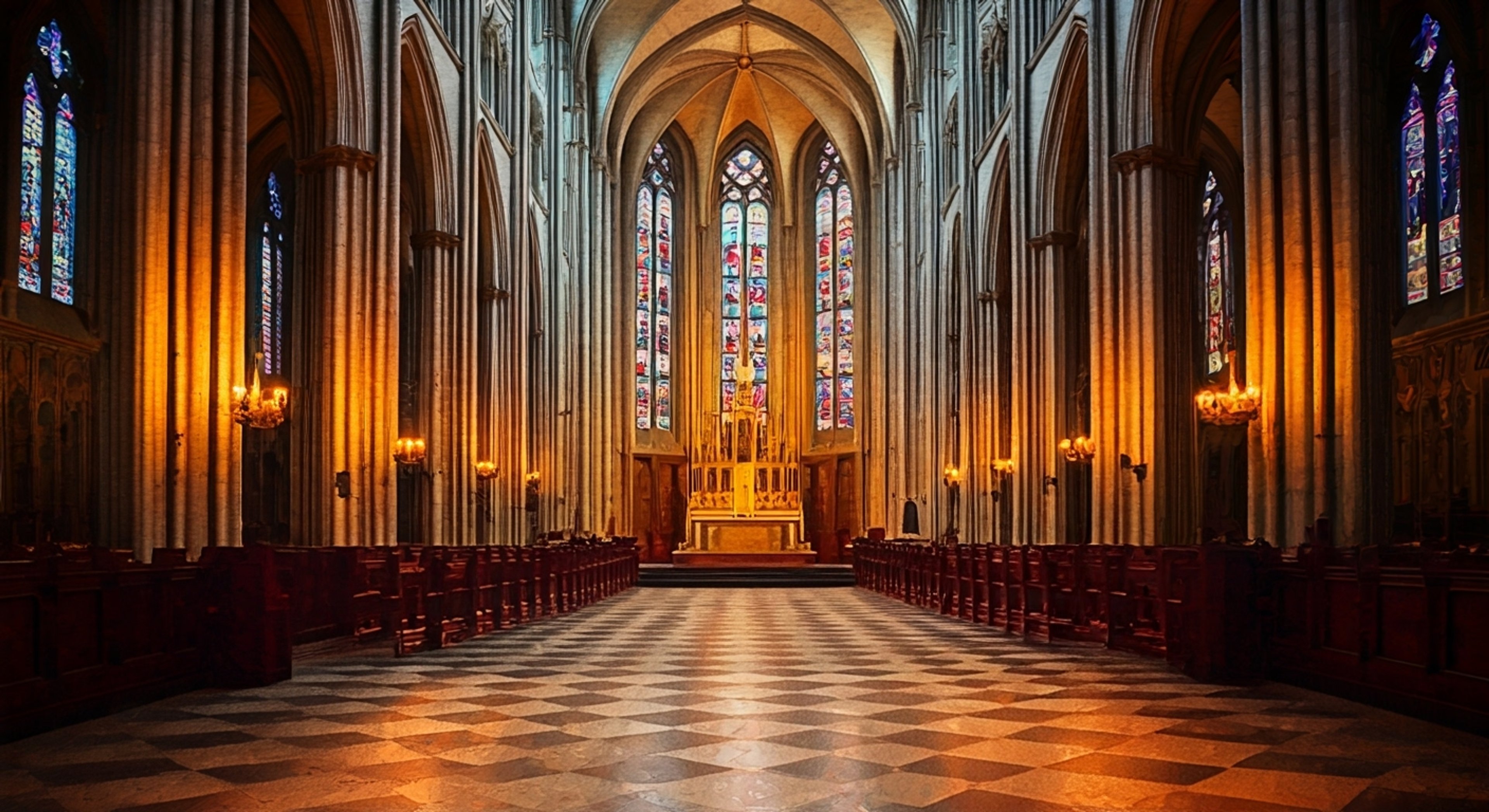 You find yourself brought before Saint Lucia, your fate hanging in balance as she evaluates your worthiness. The stern leader of the Order of the Valorous Heart stands in her ceremonial armor, an imposing figure whose very presence demands absolute truth and dedication. Through this trial, she will determine if you possess the unwavering faith required of those who serve the Emperor.