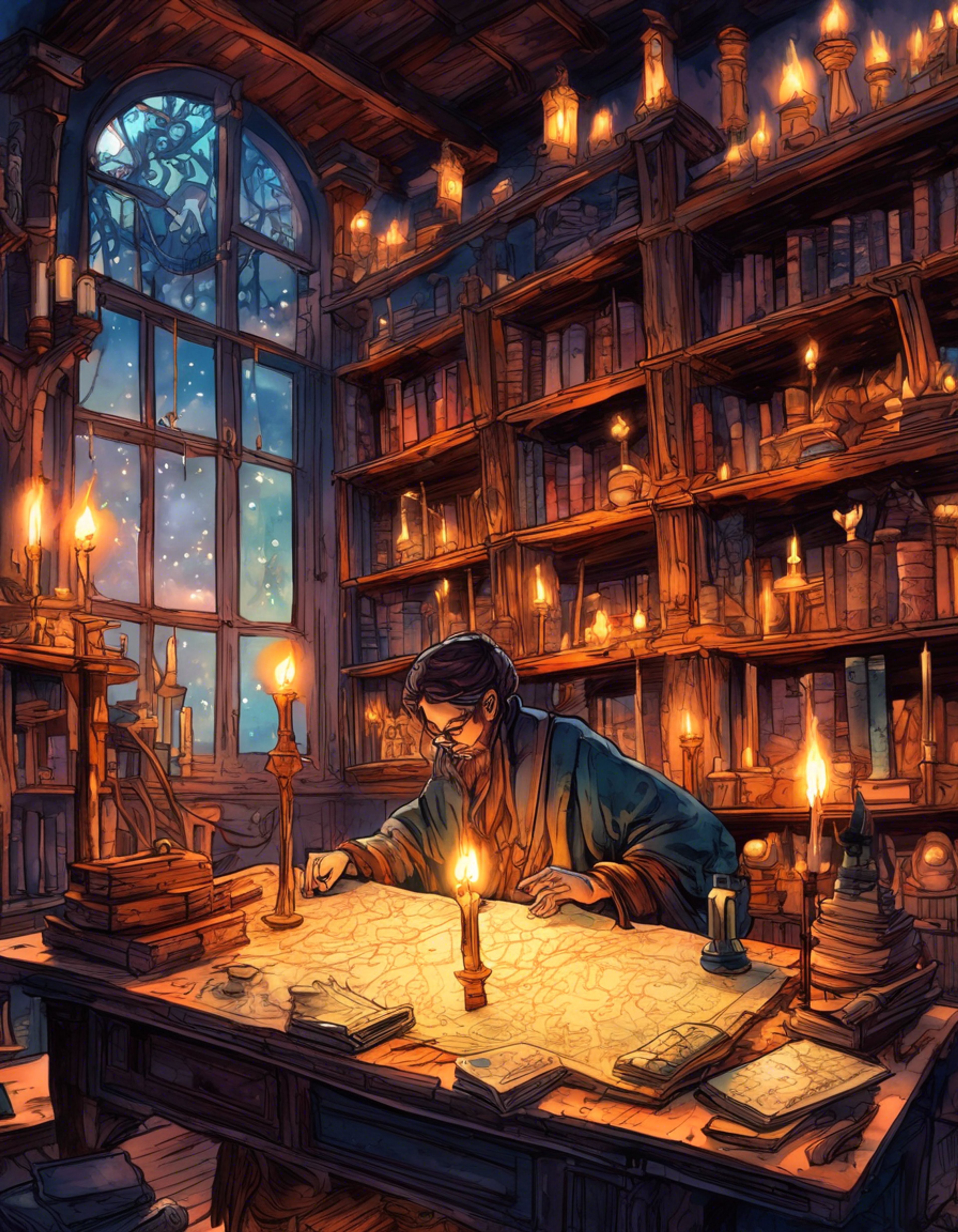 The Cartographer questions your methods for documenting transitions between realms, challenging your understanding of dimensional theory. Their otherworldly gaze fixes upon your work, dissecting every notation with surgical precision. The tension builds as you defend your recorded observations of planar boundaries.