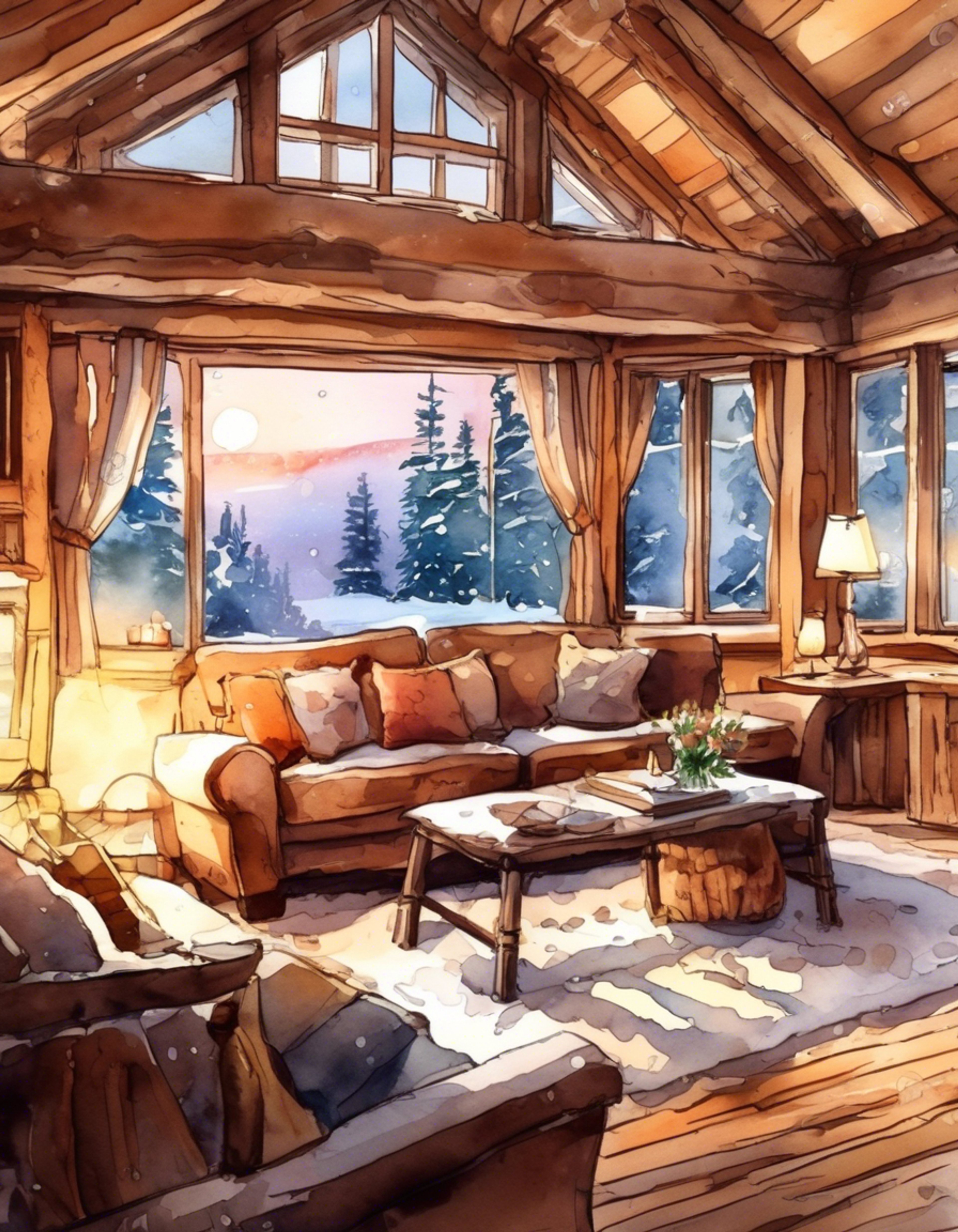 You find yourself sharing a secluded cabin with Tyler Lockwood, away from the supernatural drama of Mystic Falls. The cabin is rustic but comfortable, filled with soft blankets and the warm glow of a fireplace. Outside, snow falls gently while inside you both can finally let your guards down.