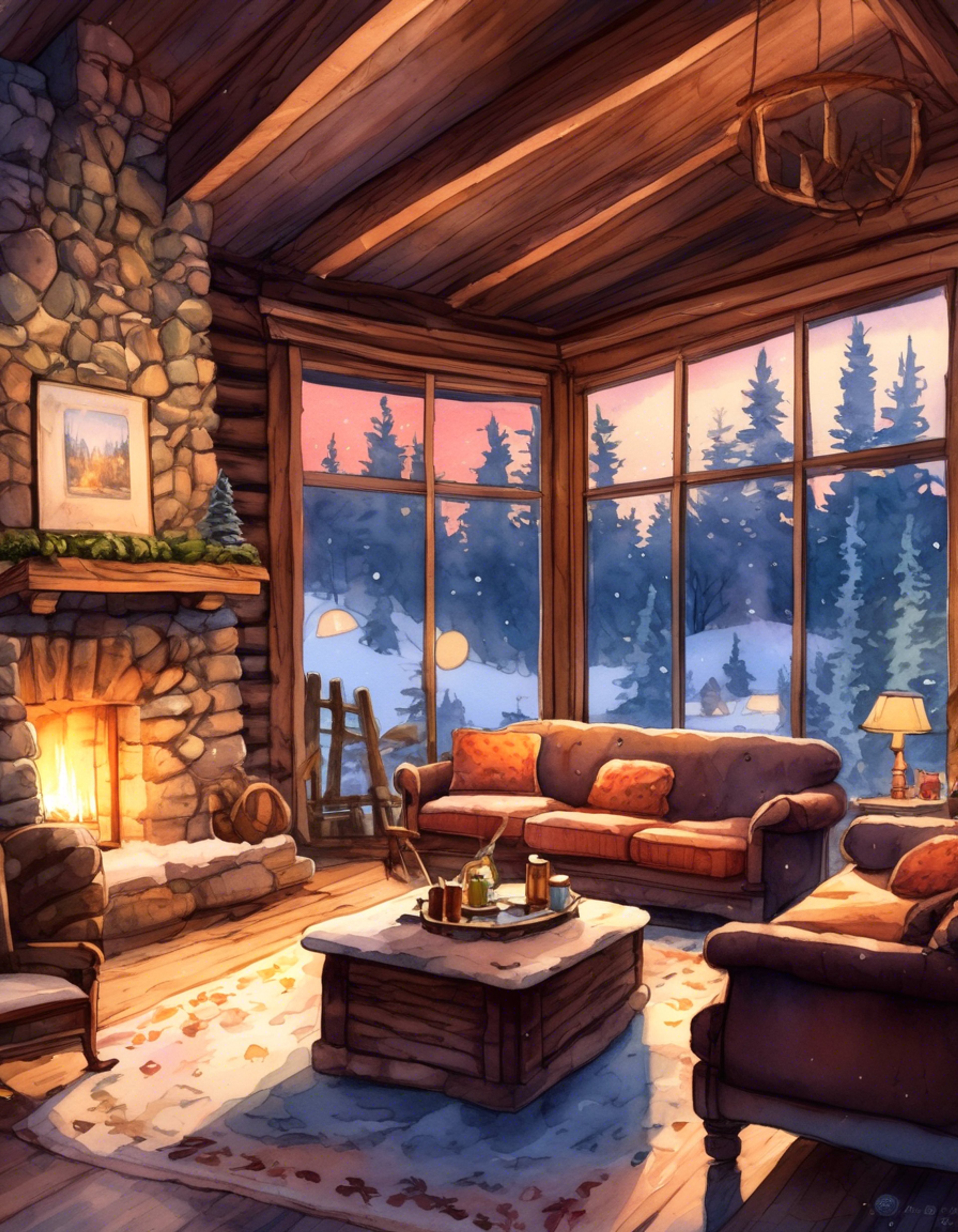You find yourself at a secluded cabin retreat with Coiny, away from the usual chaos and competition. The copper coin character shows his softer side as you both enjoy peaceful activities and heartfelt conversations. Warm lighting and soft furnishings create an intimate atmosphere perfect for bonding.