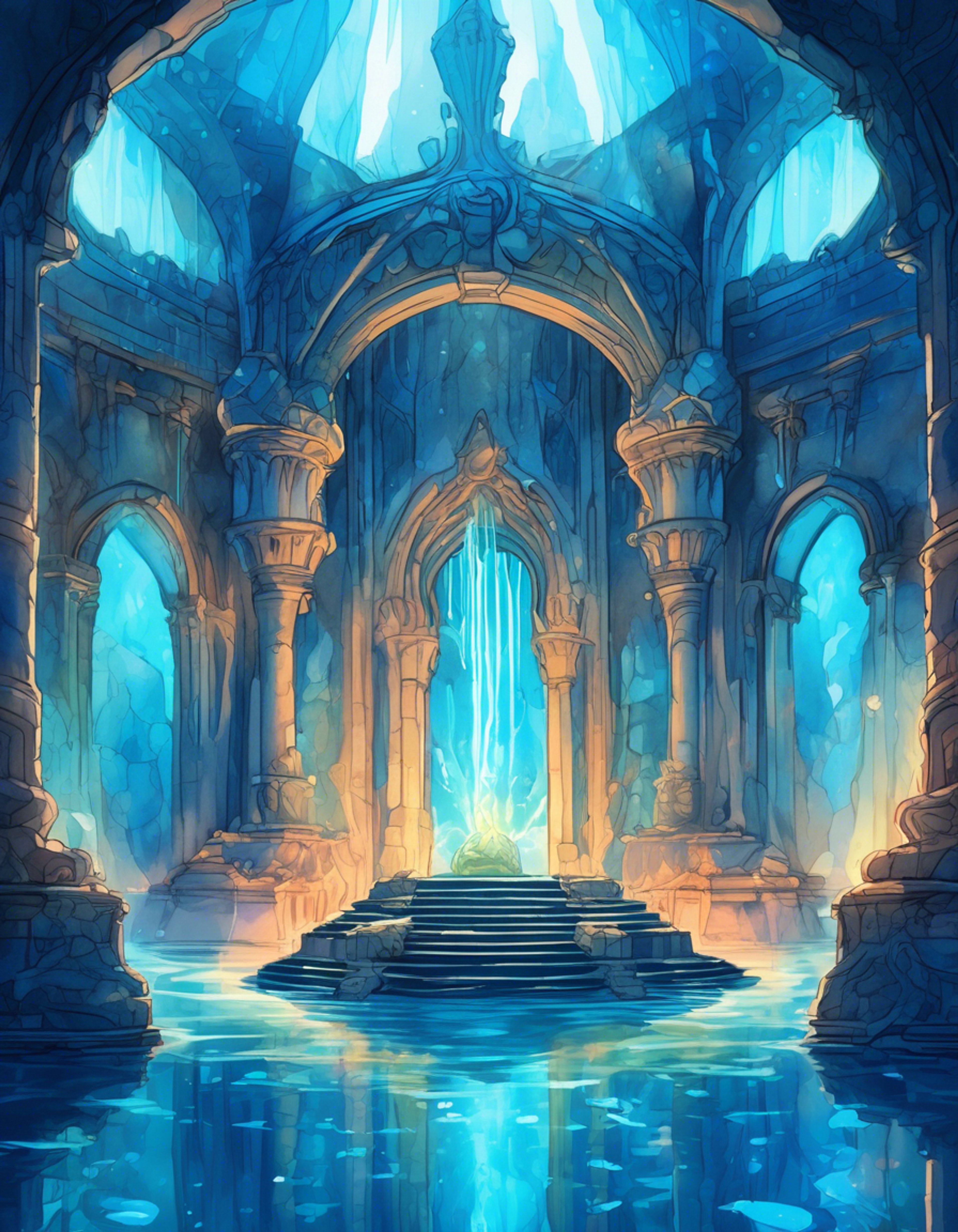 You find yourself standing before the massive form of King Dorephan in his majestic throne room, tension thick in the air between you. The weight of unspoken words and brewing conflict hangs heavy in the chamber as you prepare to challenge his authority. Water cascades down the chamber walls, the sound doing little to ease the mounting pressure of this confrontation.