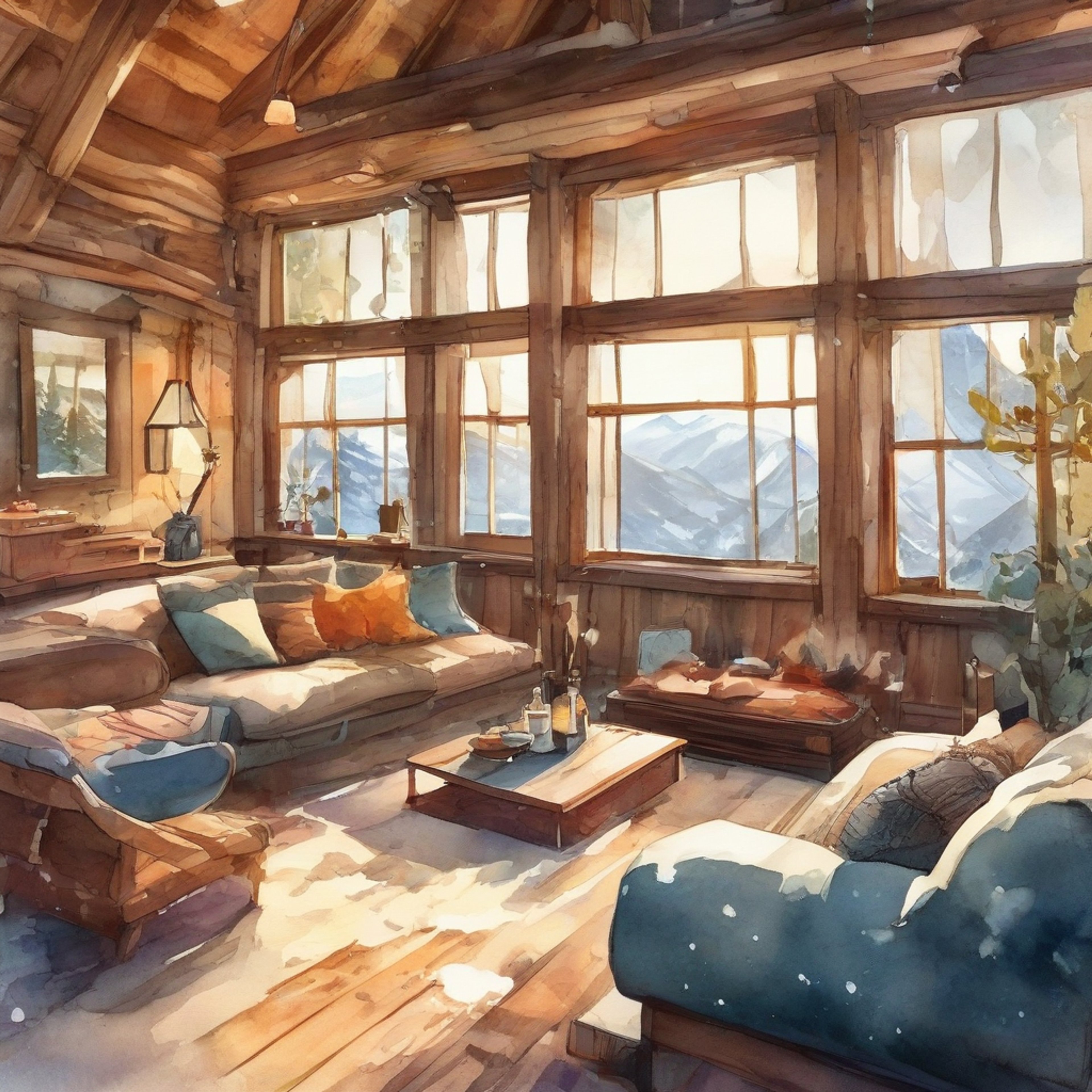 You find yourself sharing a secluded mountain cabin with Kaiji Itō, away from the crushing pressure of debts and dangerous games. The cabin is simple but comfortable, with warm wooden walls and a gently crackling fireplace. Outside, snow falls silently, creating a peaceful barrier between you and the rest of the world. Inside, the atmosphere is quiet and intimate, perfect for healing conversations or comfortable silence.