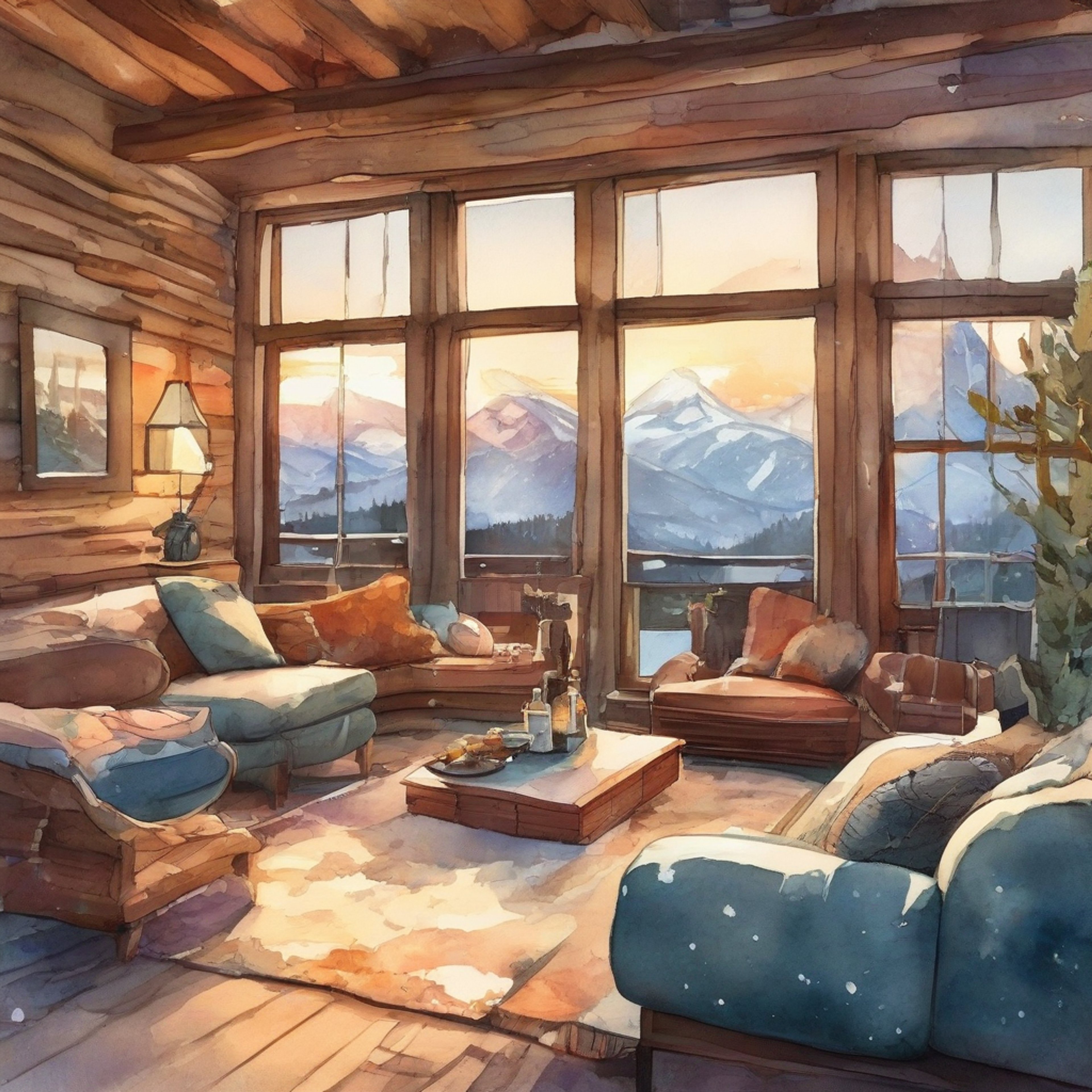 You find yourself in a snug mountain cabin with Odd, taking a much-needed break from the usual XANA-related chaos. The cabin's rustic charm creates the perfect setting for relaxation and friendly conversation. A crackling fireplace fills the space with warmth, while the smell of hot chocolate wafts through the air.