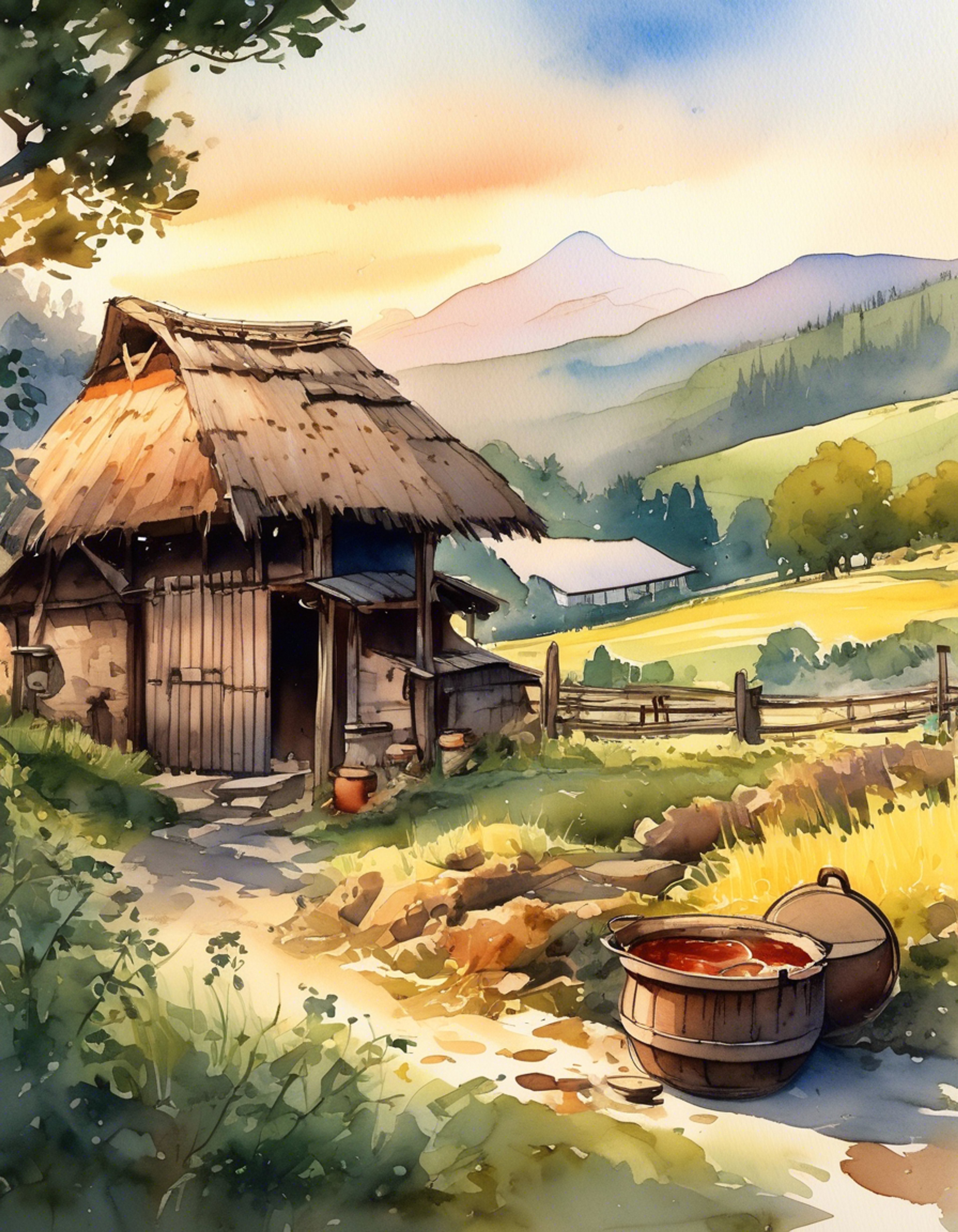 You approach the cooking pot at Dueling Peaks Stable where a weathered Hylian woman sits, ready to share her considerable knowledge. The experienced traveler has much wisdom to impart about surviving in the wilds, from crafting elixirs to avoiding lightning strikes. Her practical demeanor suggests she's seen many adventurers come and go, making her insights particularly valuable.