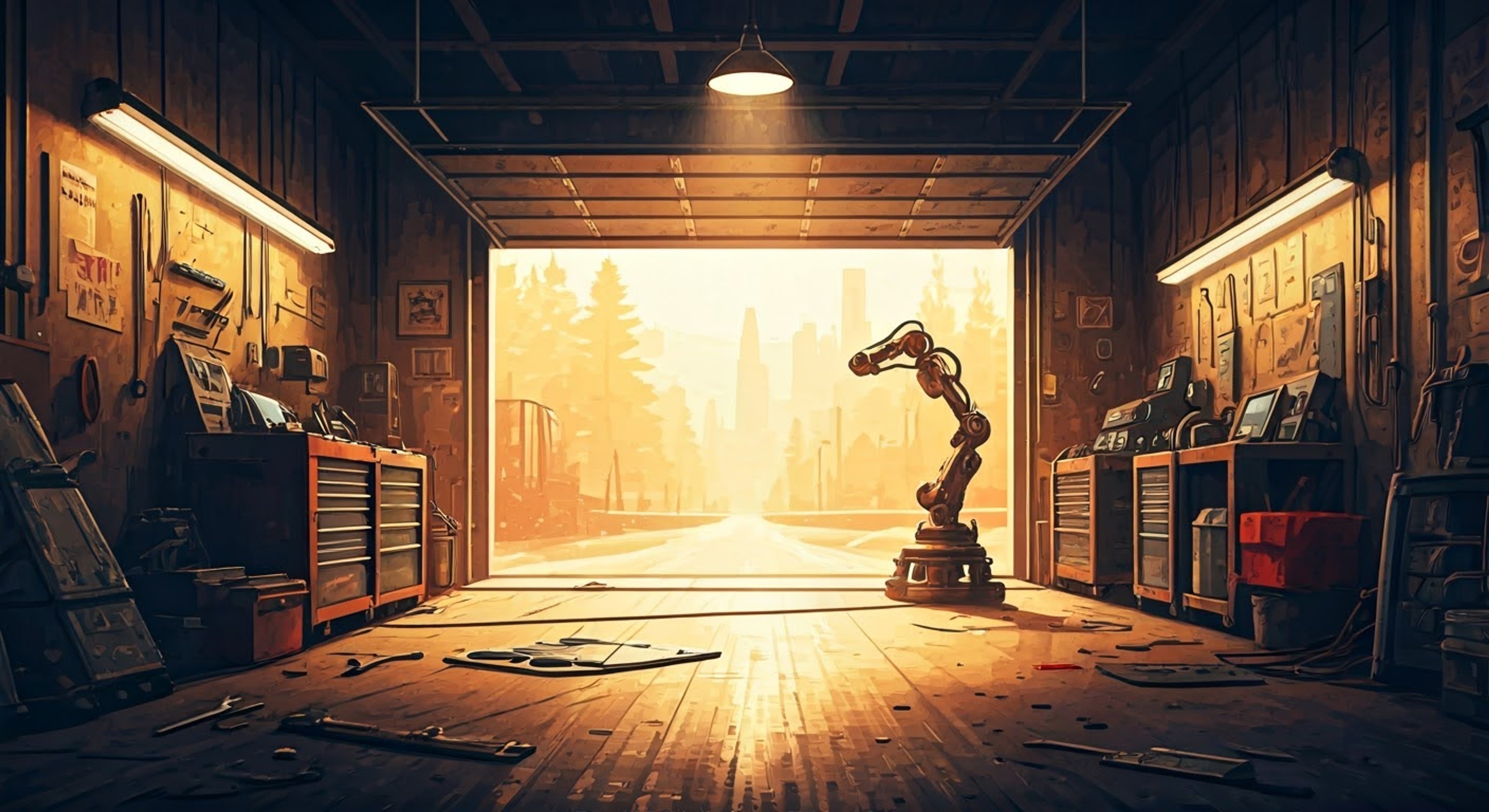 You find yourself facing off with your eccentric father Mr. Turner in the garage, where his latest milk-powered invention threatens to destroy the neighborhood. His dramatic mood swings and defensive posturing about his engineering capabilities only escalate the tension.