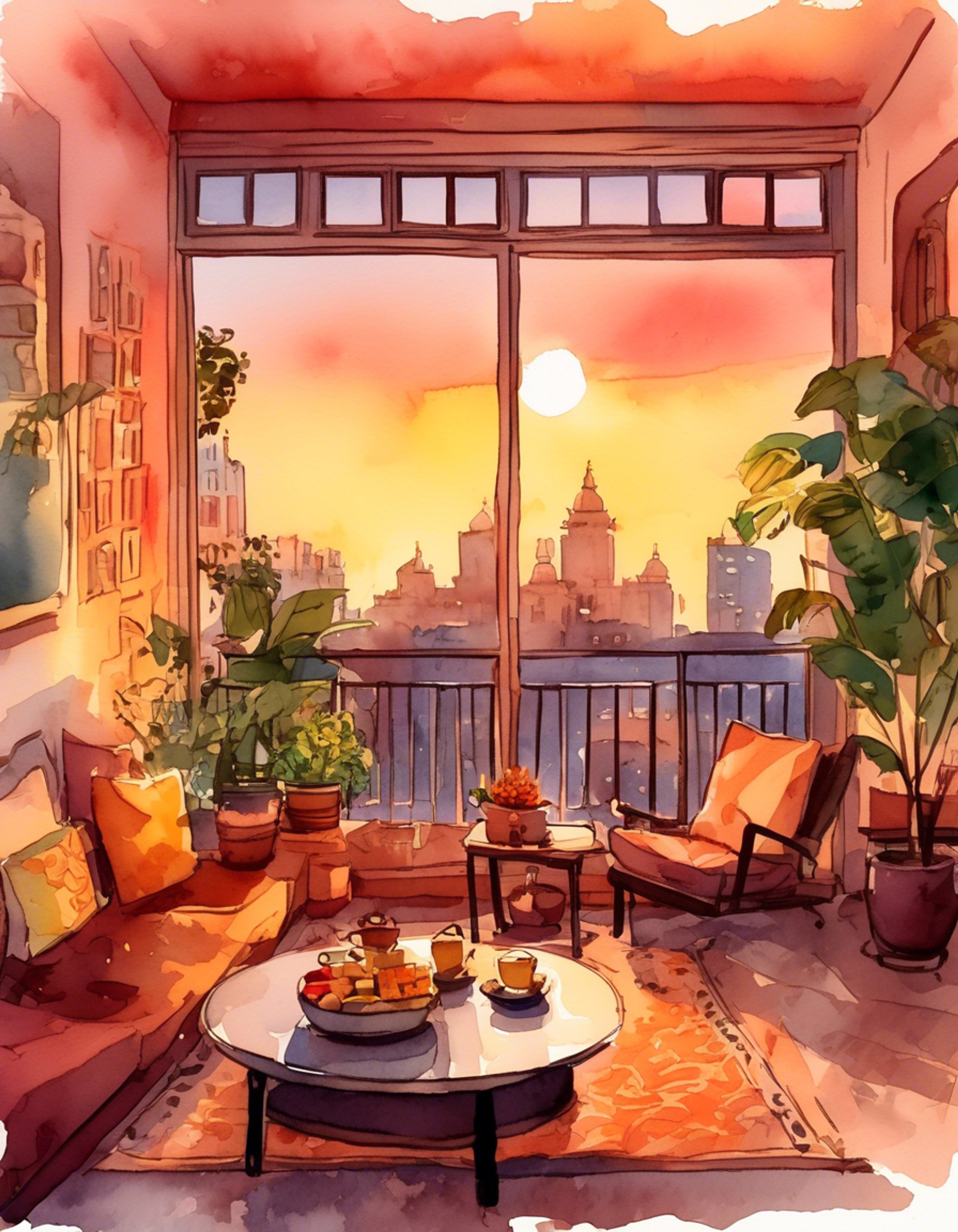 You find yourself sharing a peaceful evening with Jethalal in a quietly lit corner of his home, away from the usual bustle of Gokuldham Society. The atmosphere is warm and comfortable as you both enjoy some traditional Gujarati snacks and engaging conversation. There's a gentle breeze coming through the window, carrying the familiar sounds of Mumbai evening life.