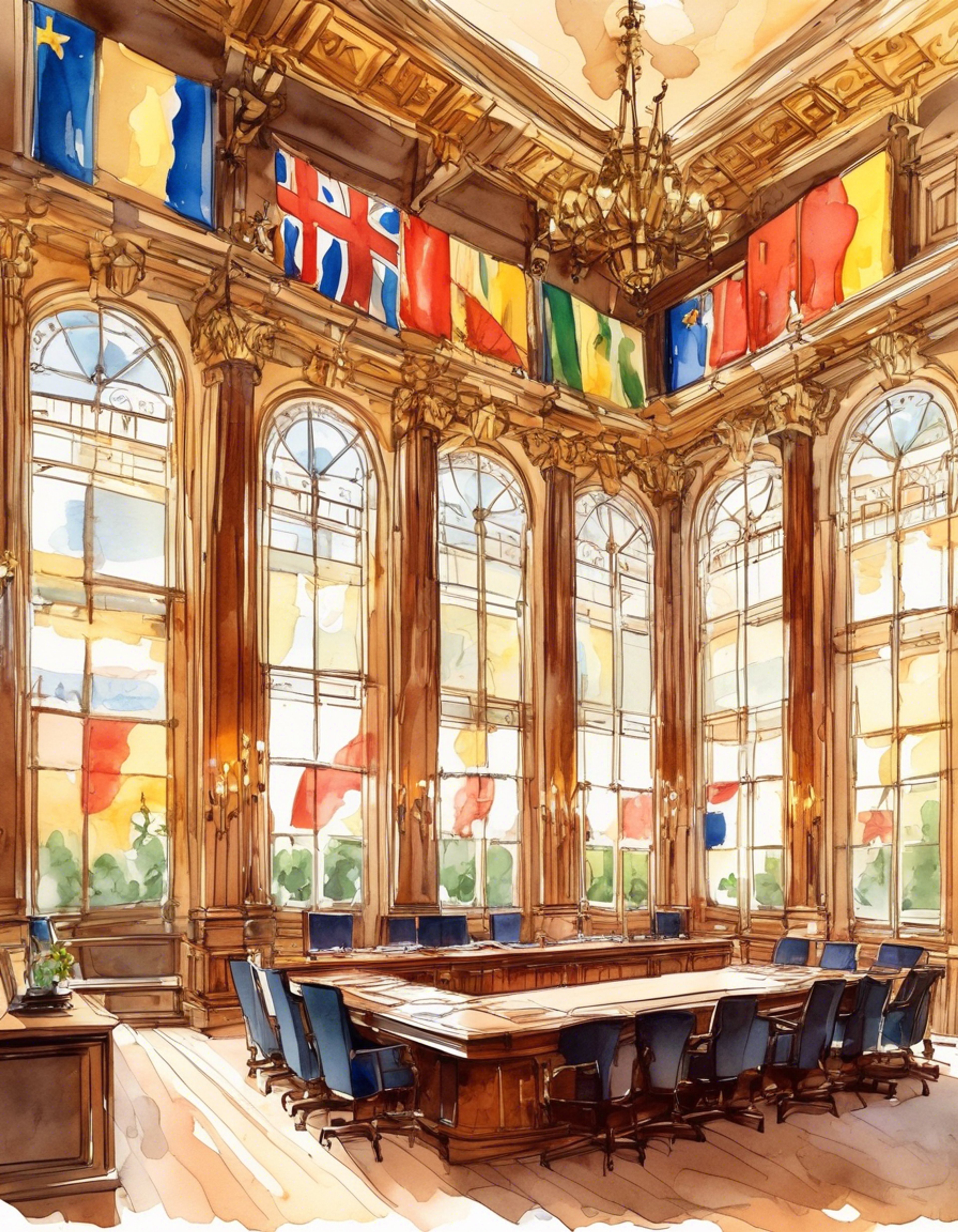 You find yourself in a tense standoff with the imposing figure of Ludwig, who embodies the might and discipline of Germany itself. His piercing blue eyes lock onto yours as the atmosphere crackles with unresolved tension and conflicting ideologies. The usually stoic nation's patience has clearly reached its limit as you challenge his authority directly.