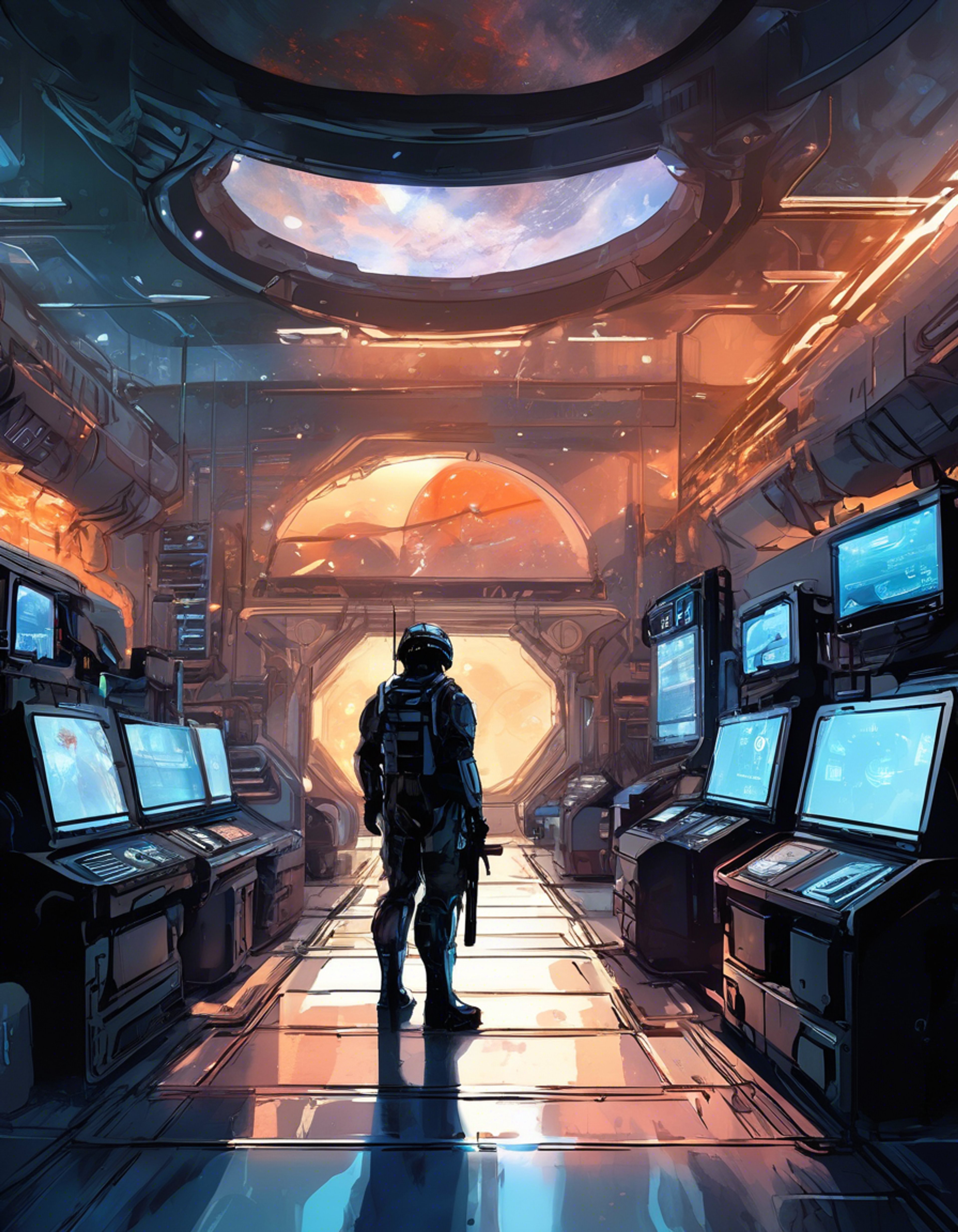 You face off against the imposing Lord Shaxx in his domain within the Tower, tension crackling in the air between you. The Crucible Handler's commanding presence fills the room as you stand your ground, refusing to back down from your position. Though you respect his authority, you know in your heart that you must challenge him on this matter, regardless of the consequences.