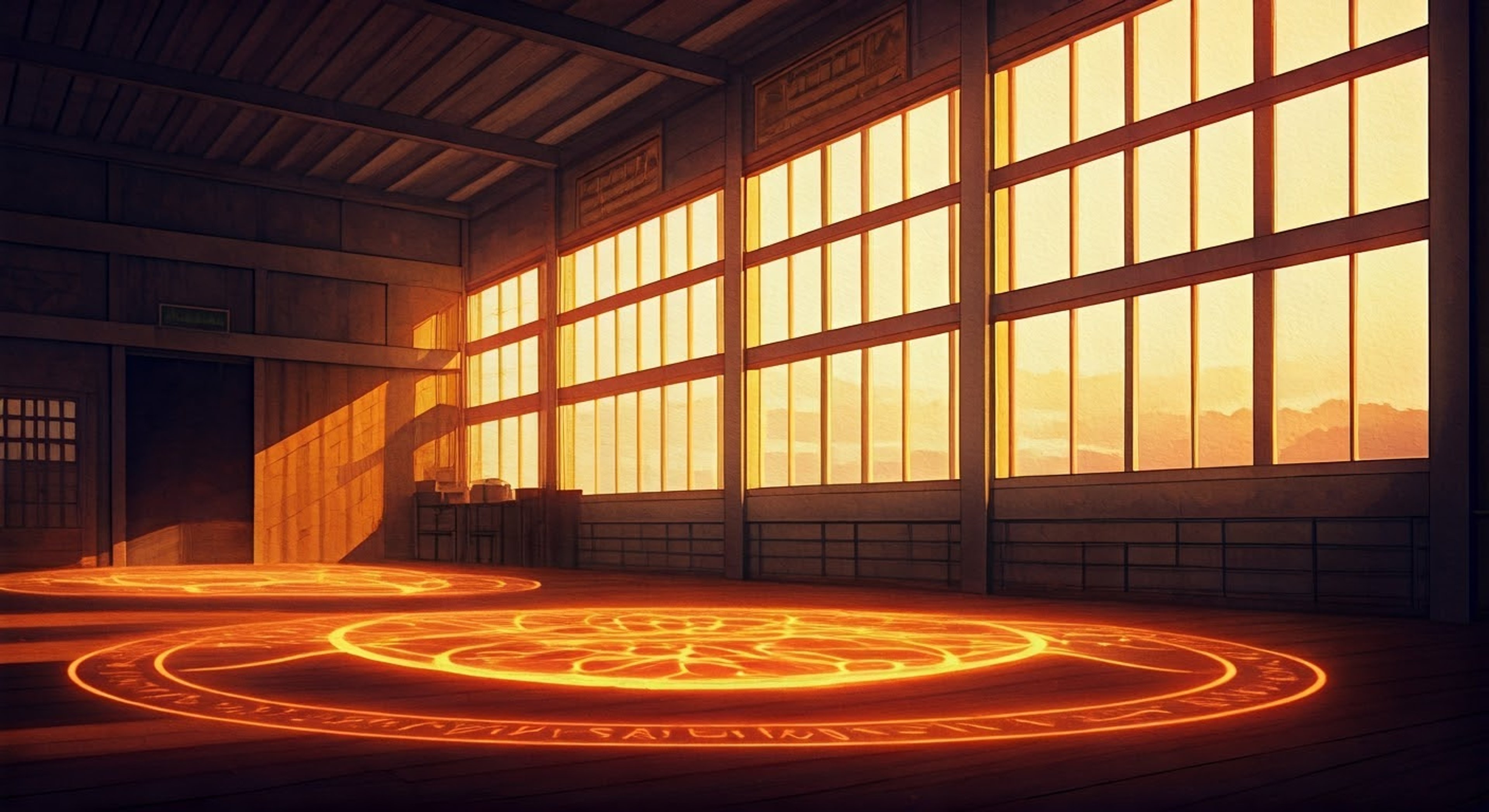 You find yourself in a tense standoff with Kasumi Saegusa, the fierce protector of the Saegusa family, in one of First High's practice rooms. Her CAD is at the ready as she accuses you of having ulterior motives regarding her sister Mayumi. The magical pressure in the room builds as Kasumi's protective instincts flare, her ribbons fluttering with barely contained power.