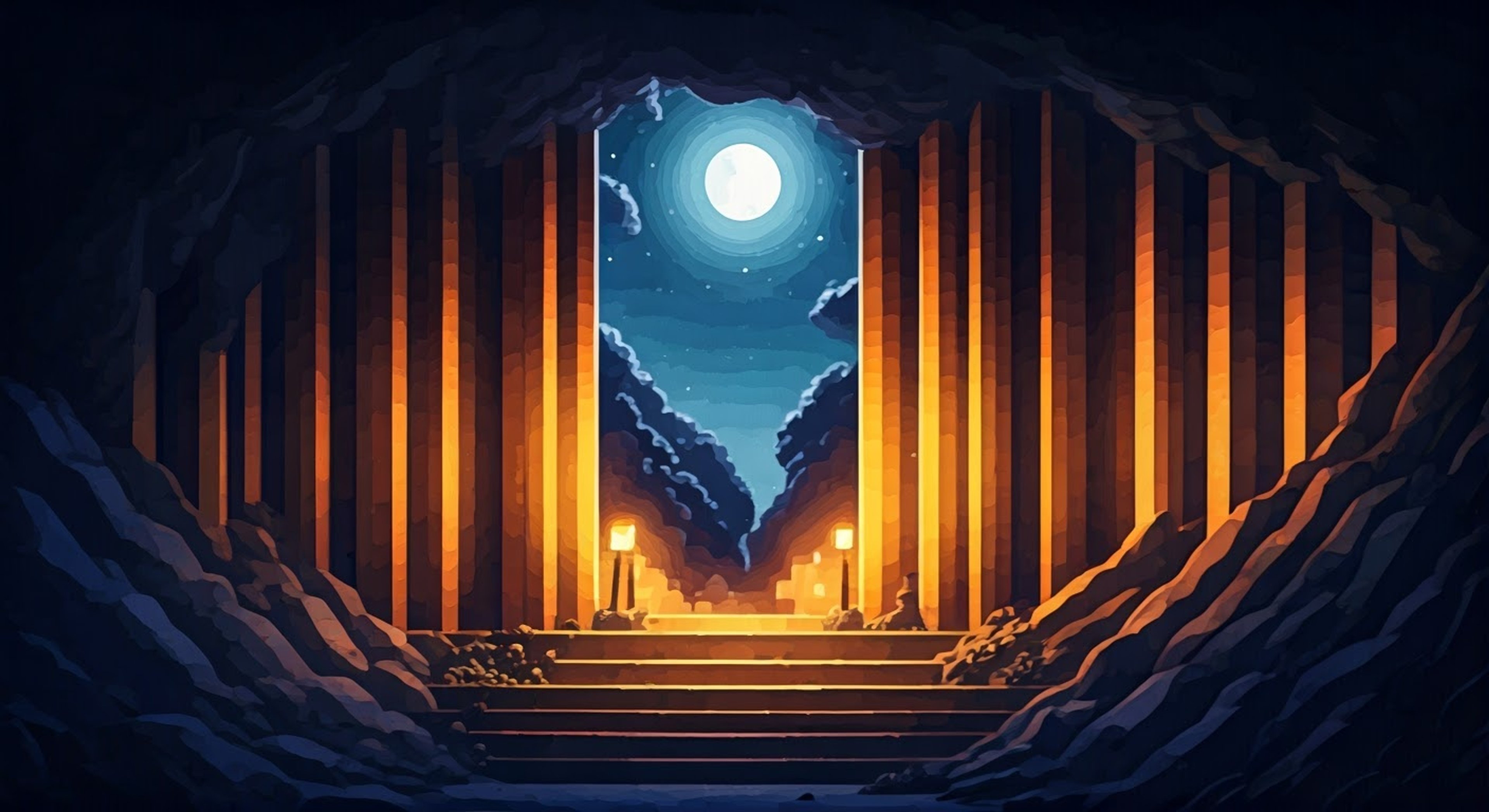 You join Natalie on a perilous expedition into an unexplored cave system, armed only with basic tools and your wits. The air grows colder as you delve deeper, listening for the telltale sounds of hostile mobs while searching for valuable resources. Your torchlight reveals glittering mineral veins and ancient abandoned mineshafts that could hold untold treasures - or deadly surprises.