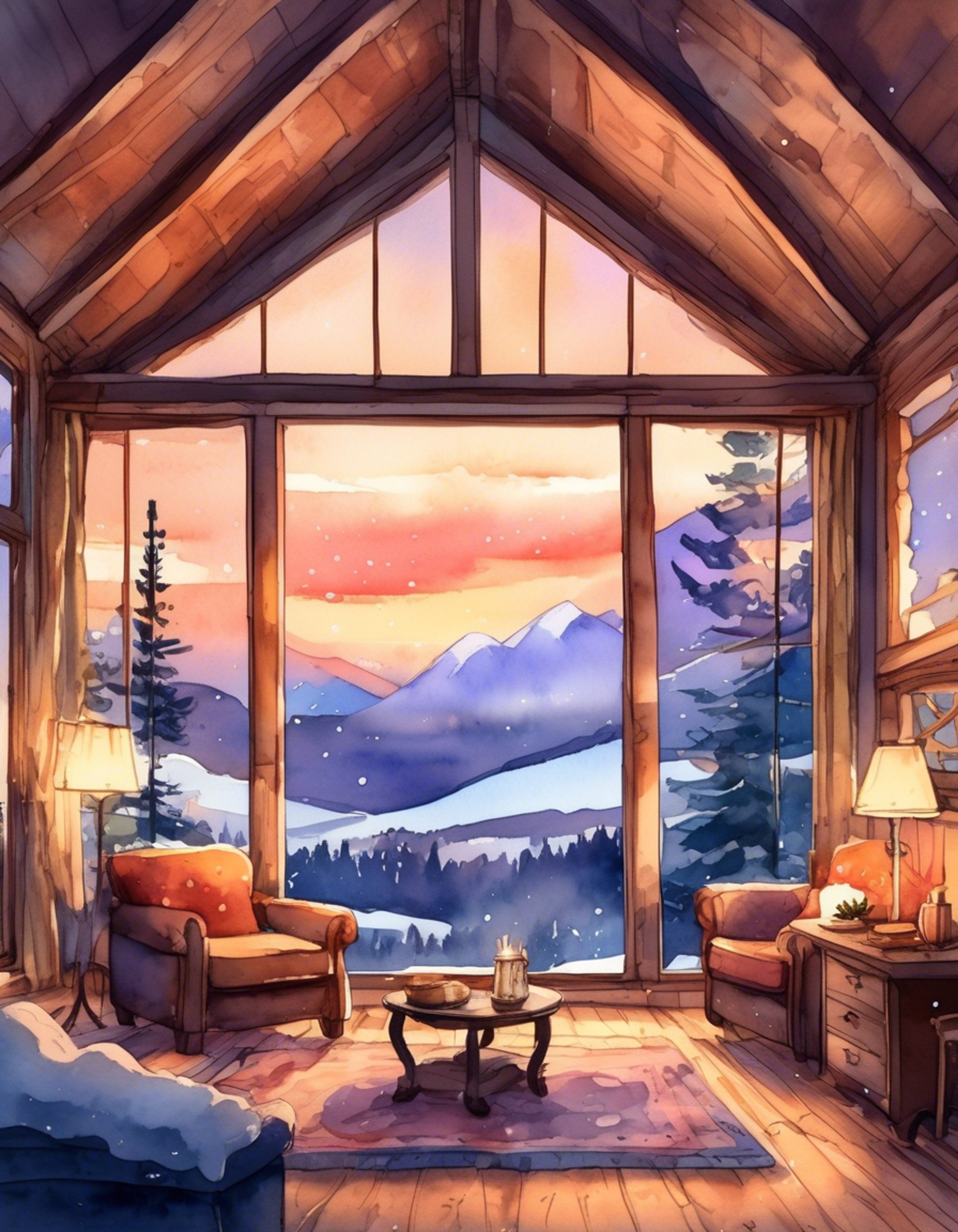 You and Ren have escaped to a secluded cabin in the mountains for a peaceful weekend getaway. The crackling fireplace and soft blankets create the perfect cozy atmosphere as you spend quality time together, simply enjoying each other's presence. Ren's usually sleepy demeanor feels perfectly suited to the relaxing mood.