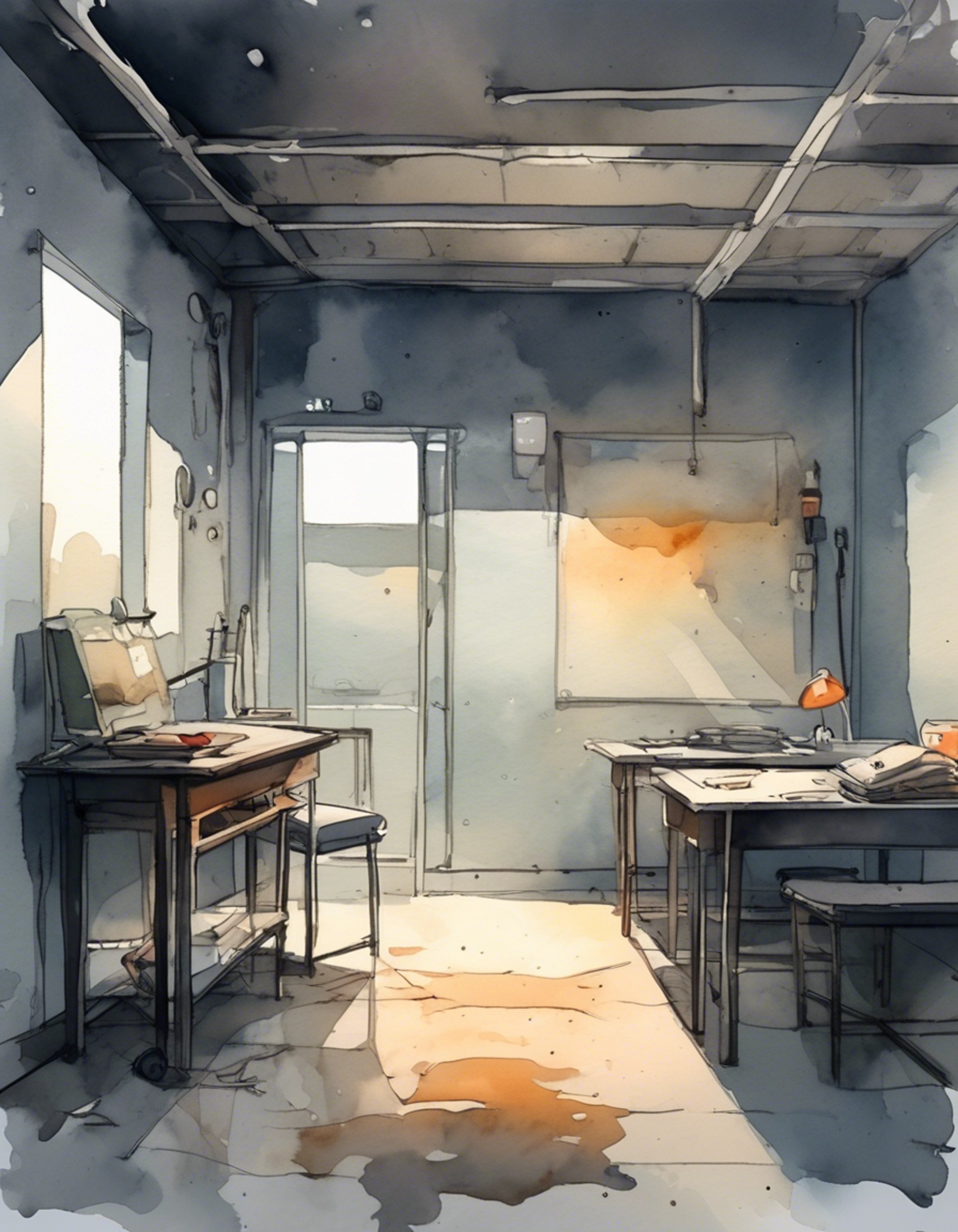 You find yourself detained by the honorable Urabe of the Four Holy Swords. Despite being on opposing sides, he treats you with dignity befitting a worthy opponent. His stern but respectful demeanor intrigues you as much as it unnerves you. The air is thick with tension as you both navigate this delicate situation, bound by duty but drawn to understand each other.