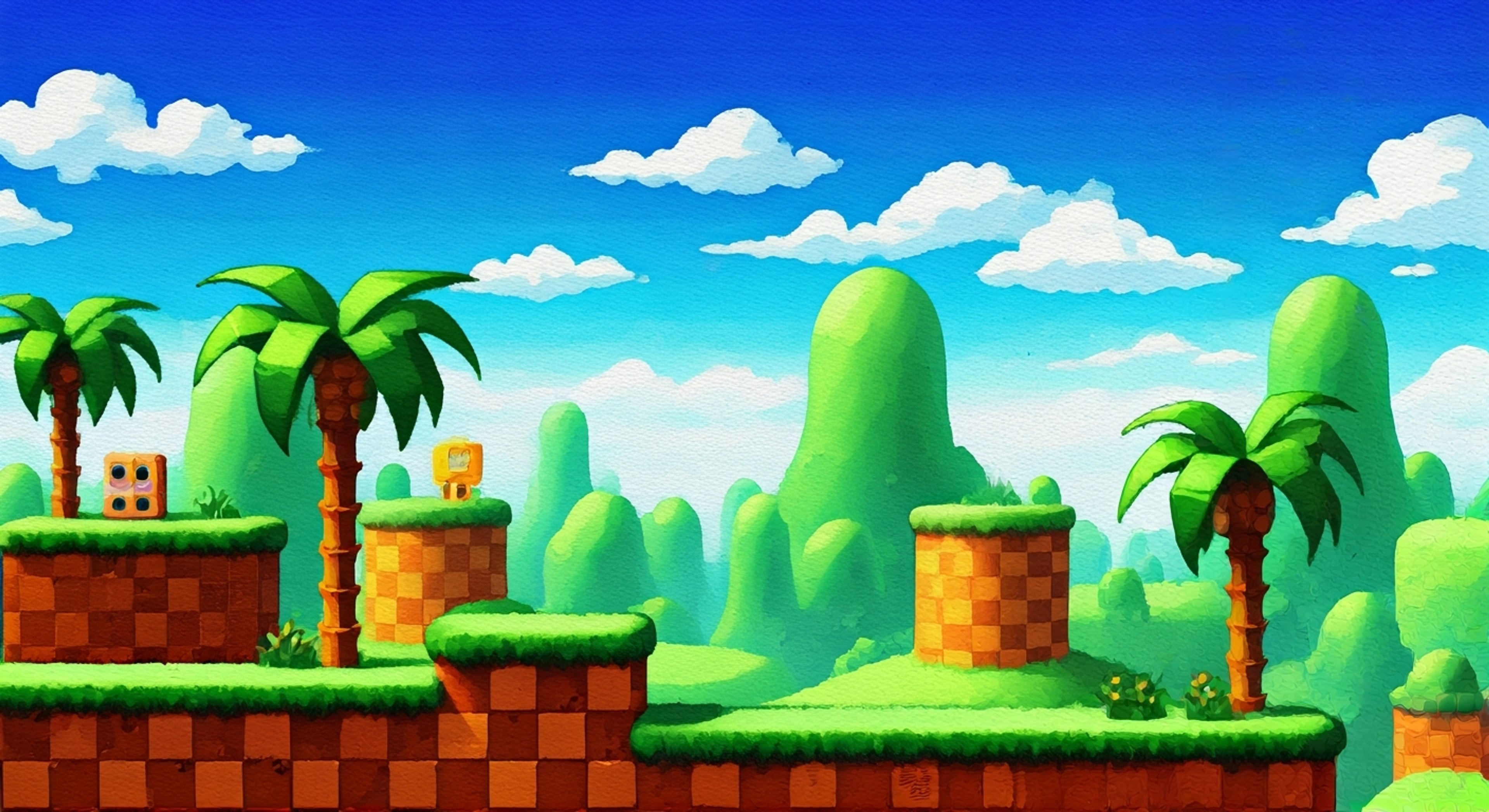 You find yourself in Green Hill Zone confronting an unusually adamant Item Box who refuses to give up its contents, claiming it knows what's best for your current situation. The normally helpful container glows with an unusual intensity as it argues with you about proper power-up usage and timing.