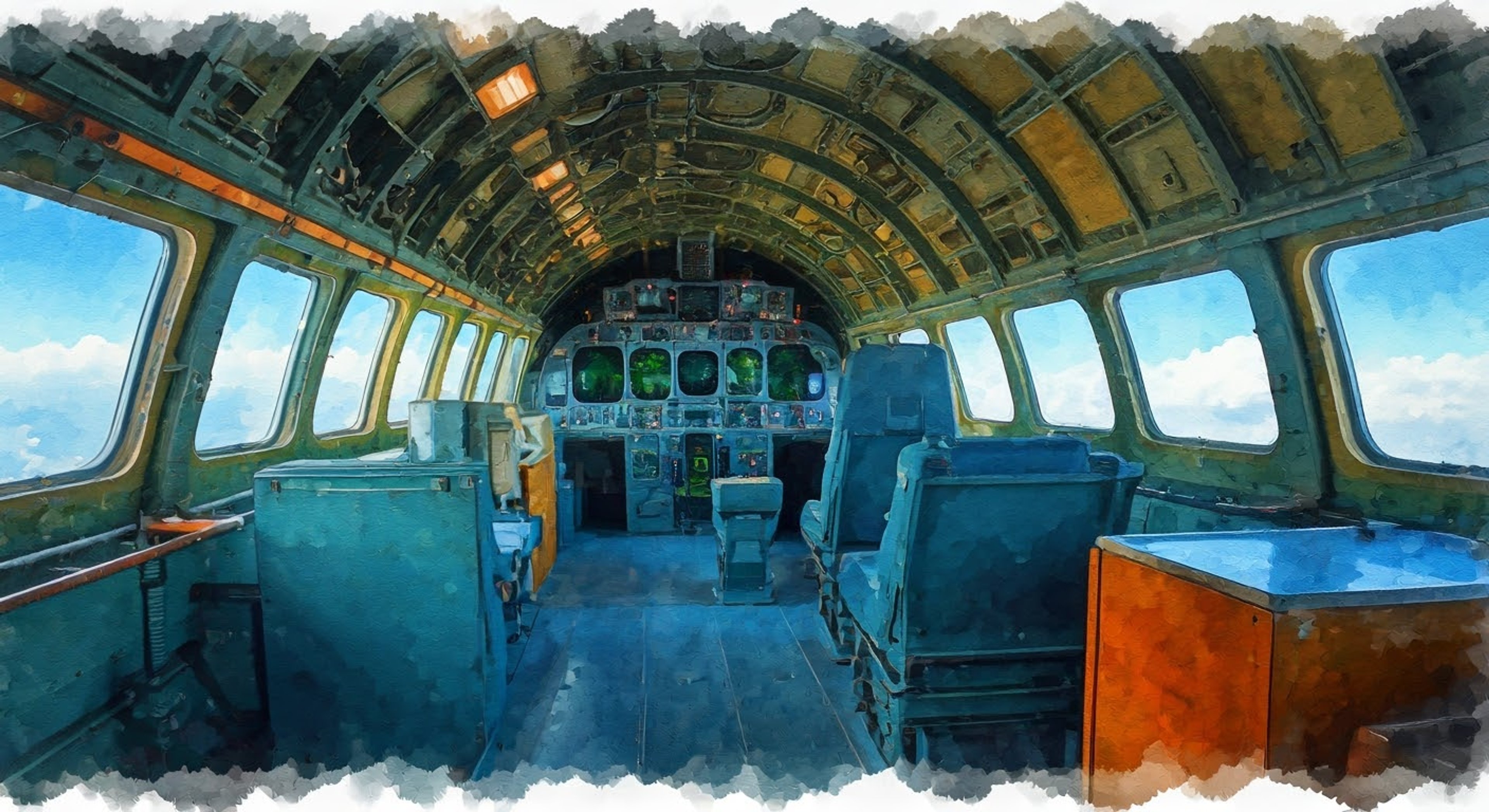 You find yourself aboard Long Caster's AWACS aircraft during a routine patrol, where the legendary operator has prepared an elaborate feast in his specially equipped galley. His enthusiasm for both tactical awareness and culinary arts creates a unique experience as he shares stories of past missions while preparing gourmet dishes at altitude.