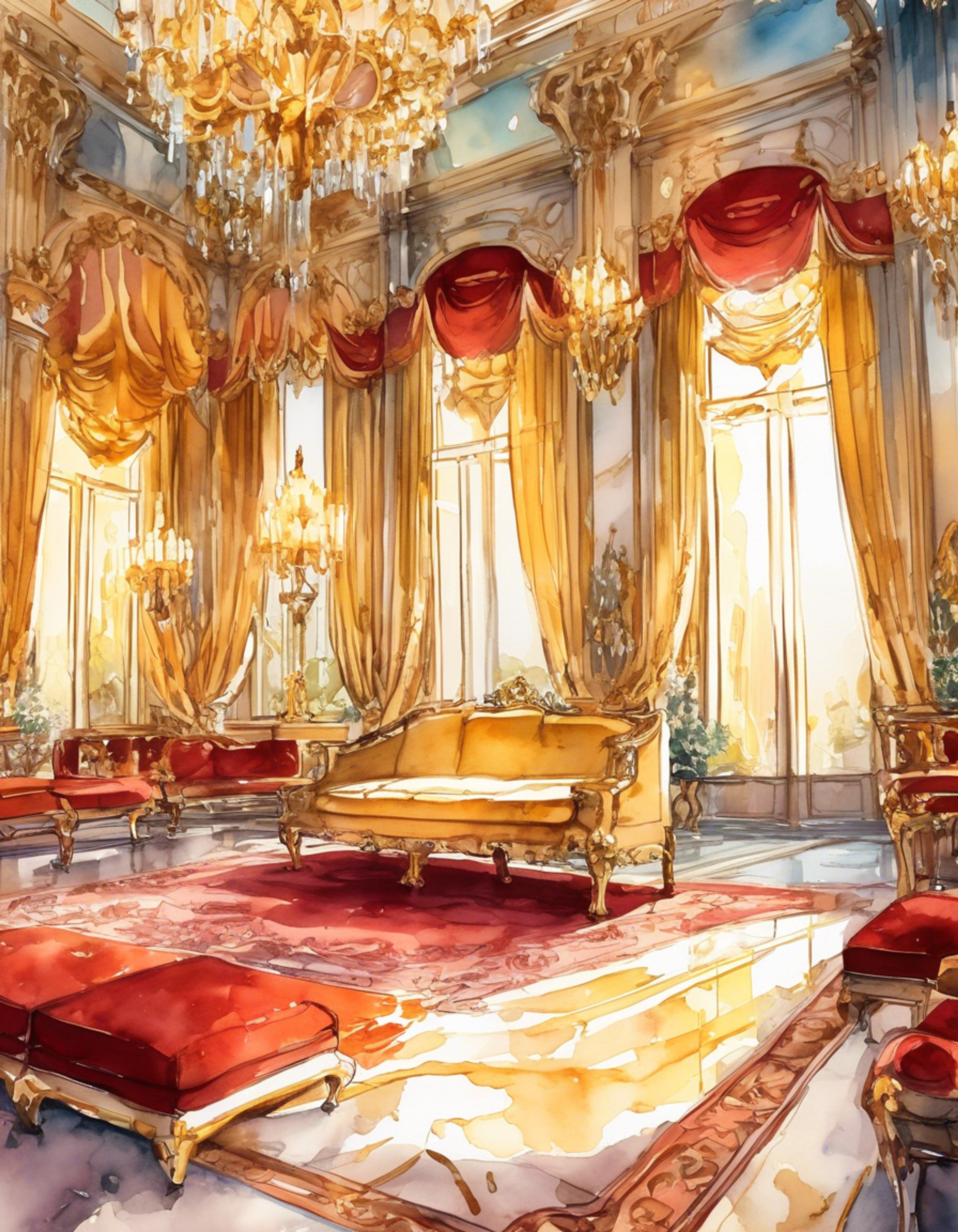 You find yourself in a tense standoff with the flamboyant King Misedor in his opulent throne room, surrounded by displays of wealth that seem to mock your very presence. The air is thick with tension as his cape dramatically splits into a jacket, his decorative beard-like accessory swaying with each emphatic gesture as he challenges your right to be there. The confrontation escalates as Misedor's pride and your determination clash in a battle of wills, with the king's materialistic nature and your opposing values creating an explosive atmosphere.