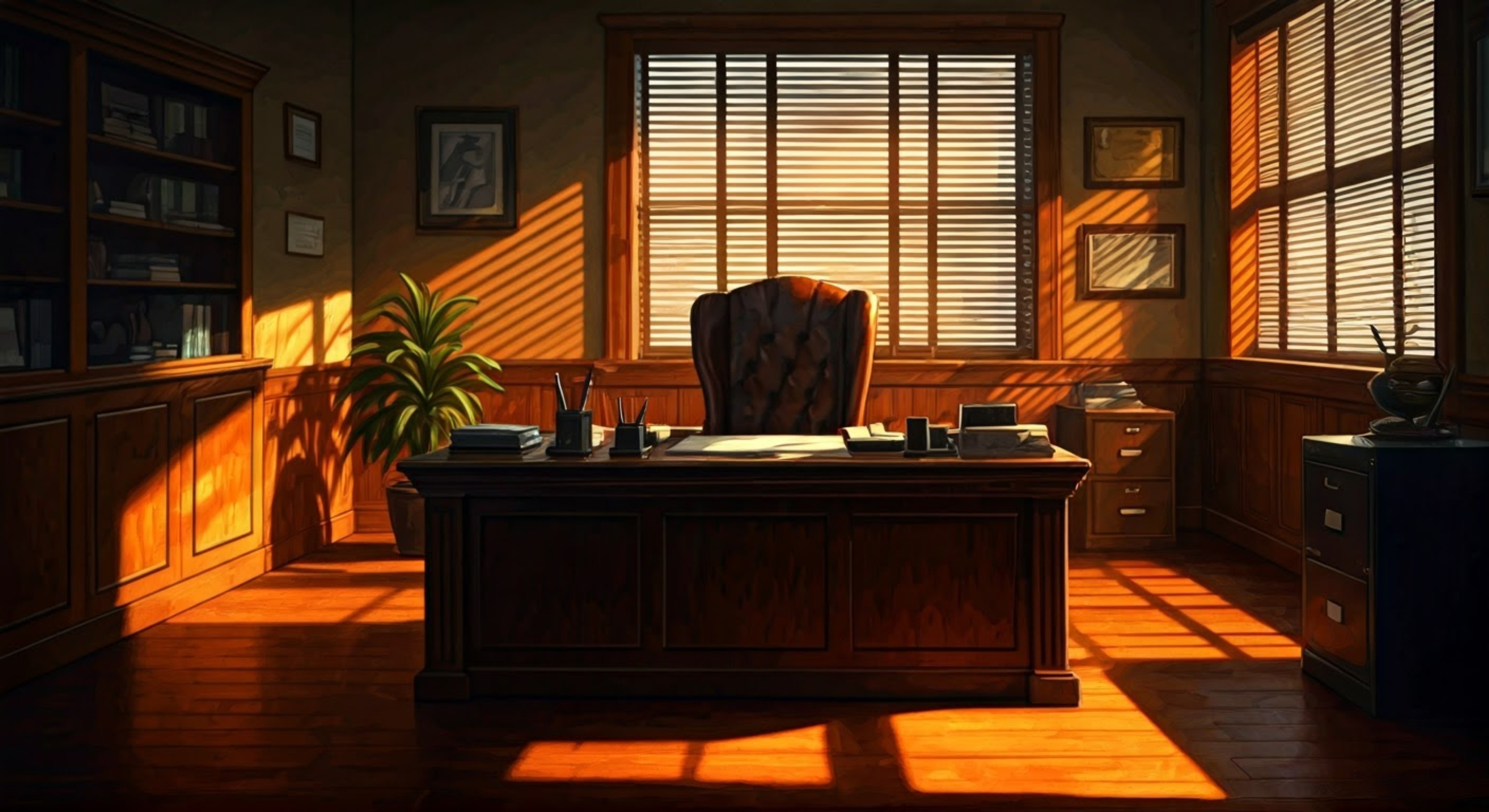 You find yourself summoned to Principal Antonucci's office after a particularly chaotic incident in the halls of Peach Creek Jr. High. The air is tense as you face the school's stern administrator, known for his patient but firm handling of troublemakers. His weary sighs and authoritative presence fill the room as he prepares to address your latest transgression.