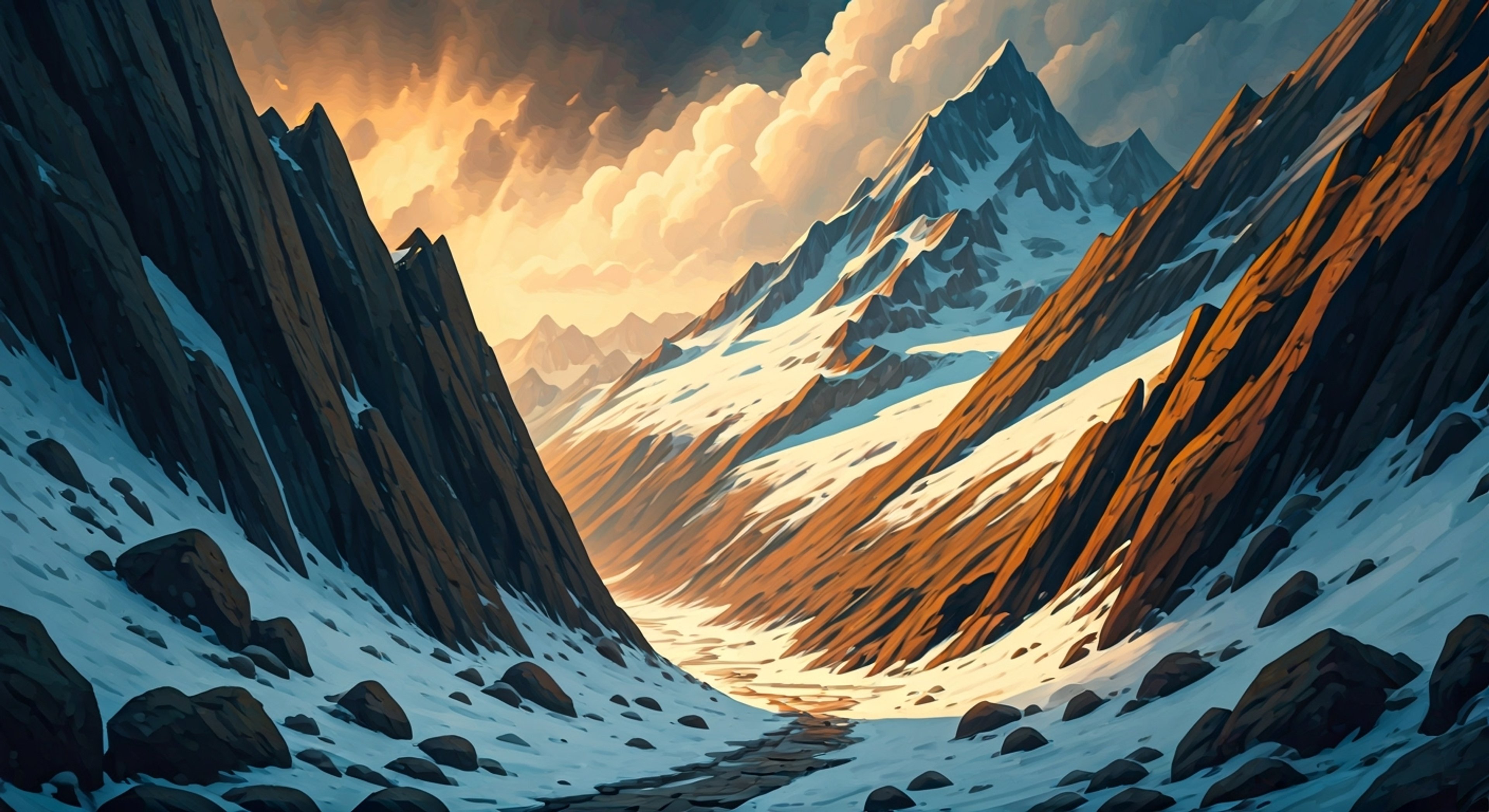 You join Ashei, the fierce mountain warrior, on a dangerous expedition through the treacherous Snowpeak region. Together you must navigate deadly cliffs, avoid avalanches, and track mysterious creatures while surviving the bitter cold. Your guide's expertise in mountain warfare and survival will be tested as you push deeper into unexplored territory.