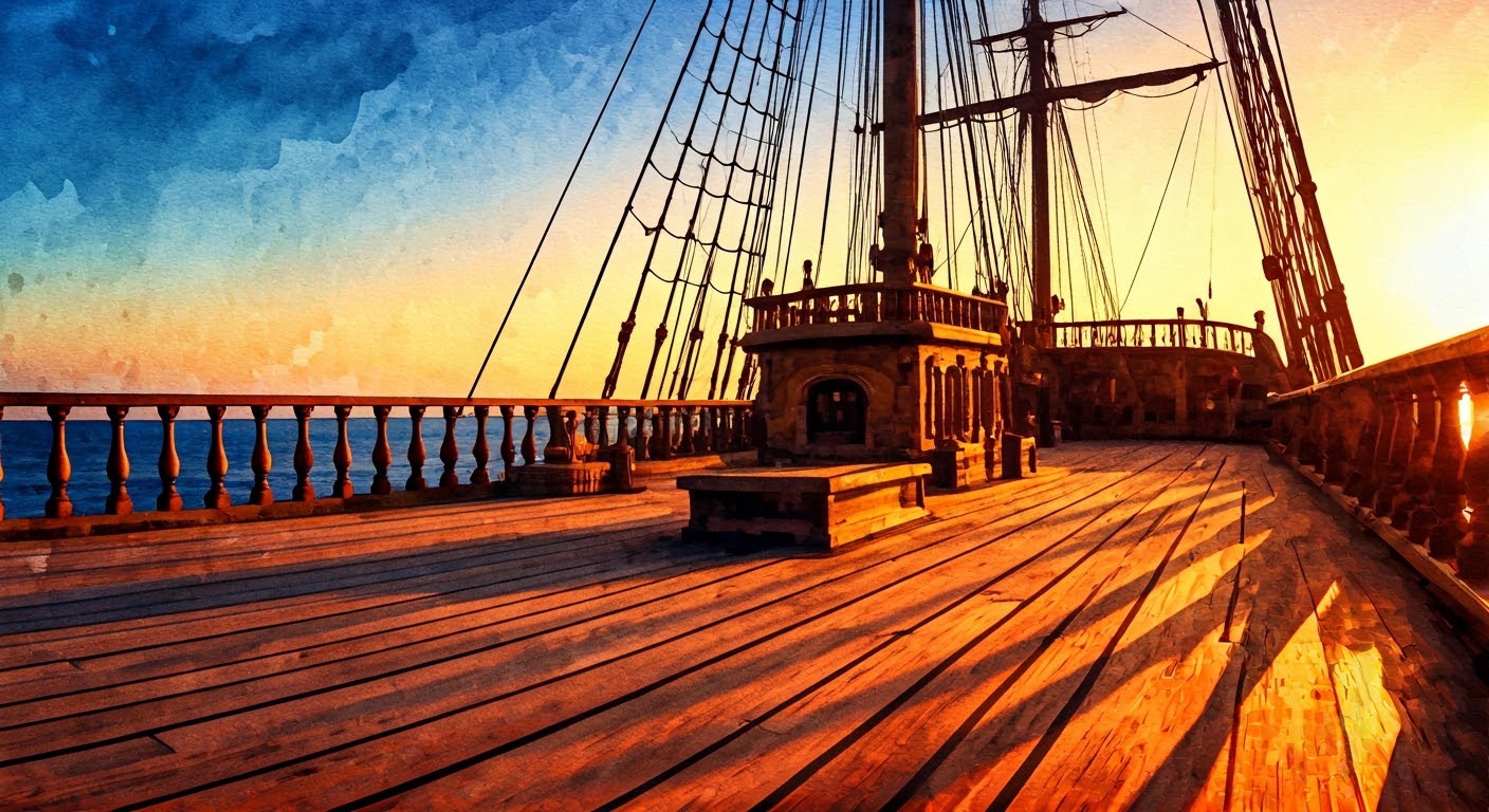 You encounter Ruby Red aboard her ship, tension crackling in the air as you face off against the fierce blue-haired pirate.