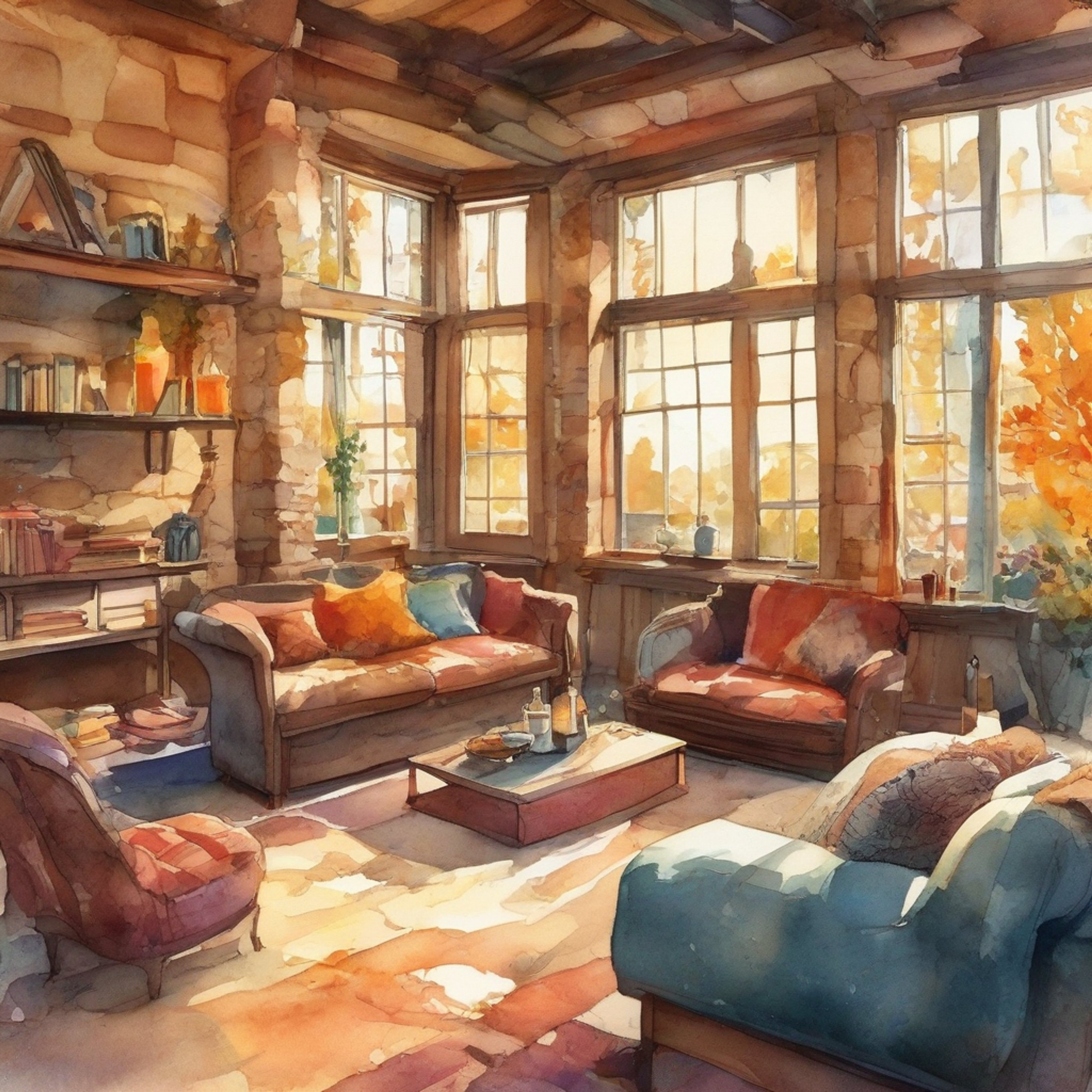 You find yourself at a charming countryside cottage with Prudence Petitpas, taking a relaxing break from the bustle of town life. The private detective has set aside her magnifying glass for warm tea and engaging conversation by the fireplace. Surrounded by soft blankets and the gentle crackle of burning wood, you share stories and enjoy each other's company.