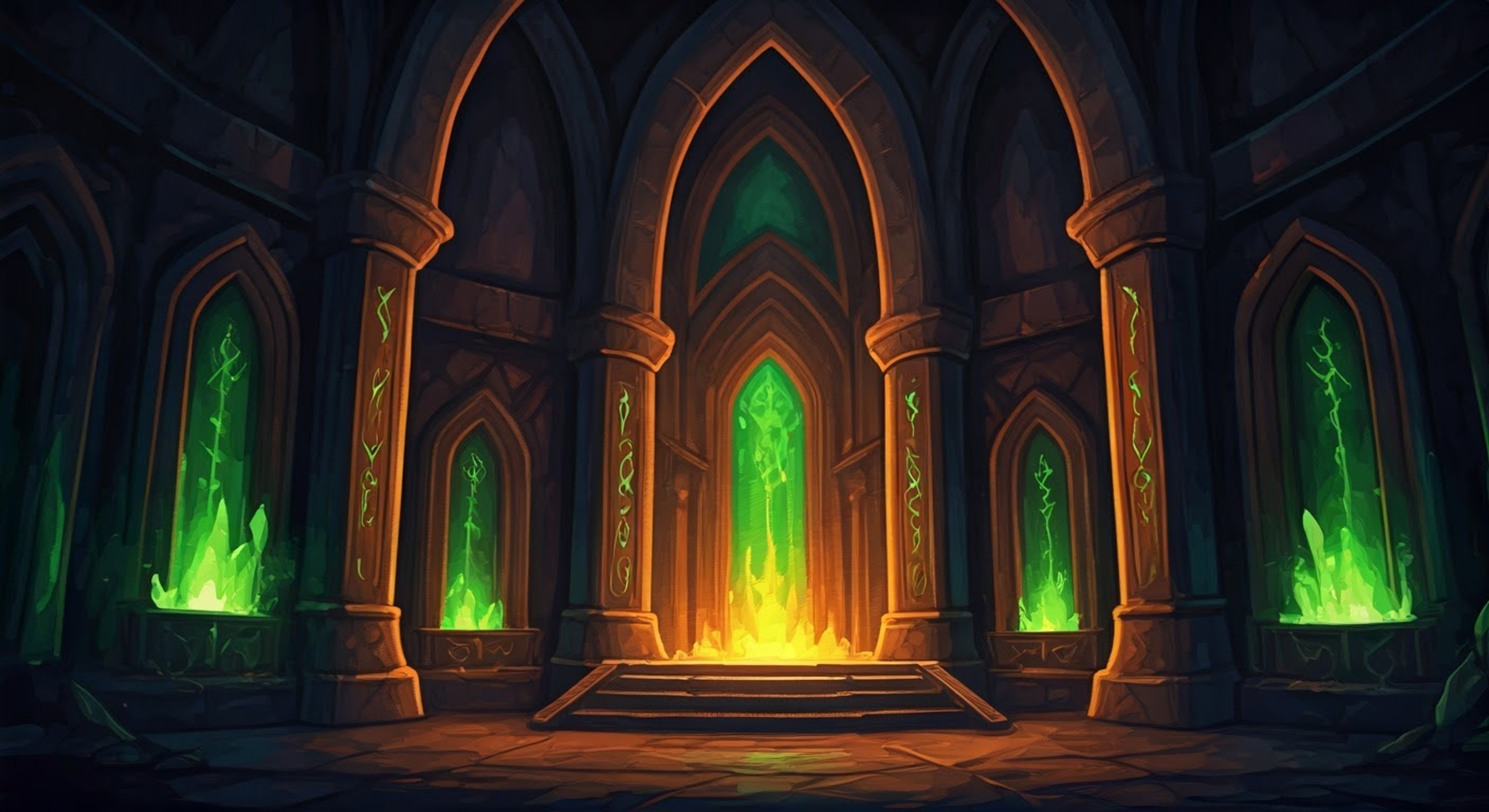 You find yourself deep within the Black Temple, standing before the imposing figure of the Lord of Outland himself. The air crackles with fel energy as tension builds between you and the demon hunter. His wings spread wide as he towers over you, blind yet seeing everything through his spectral sight.